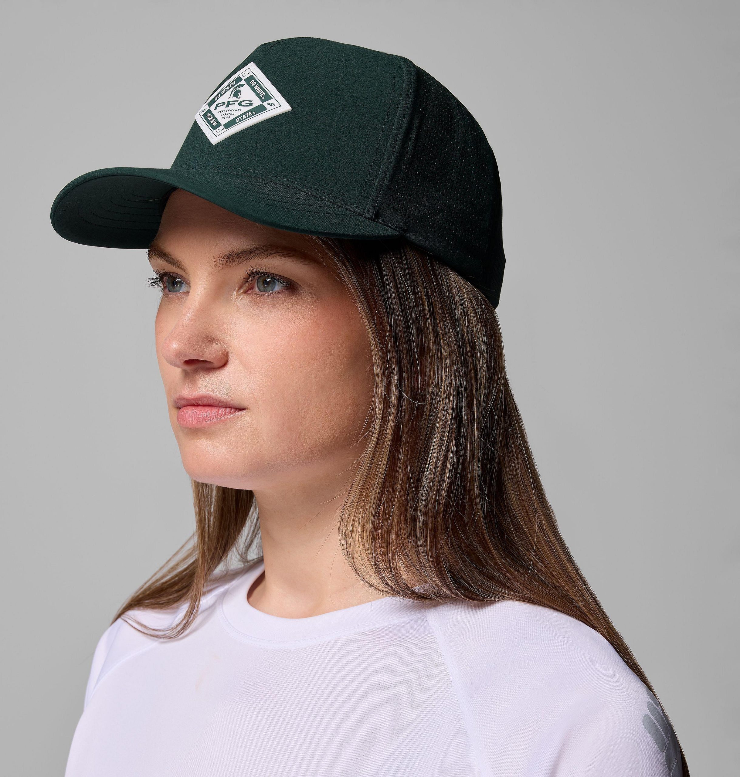 collegiate pfg elite 3d stretch snap back - michigan state