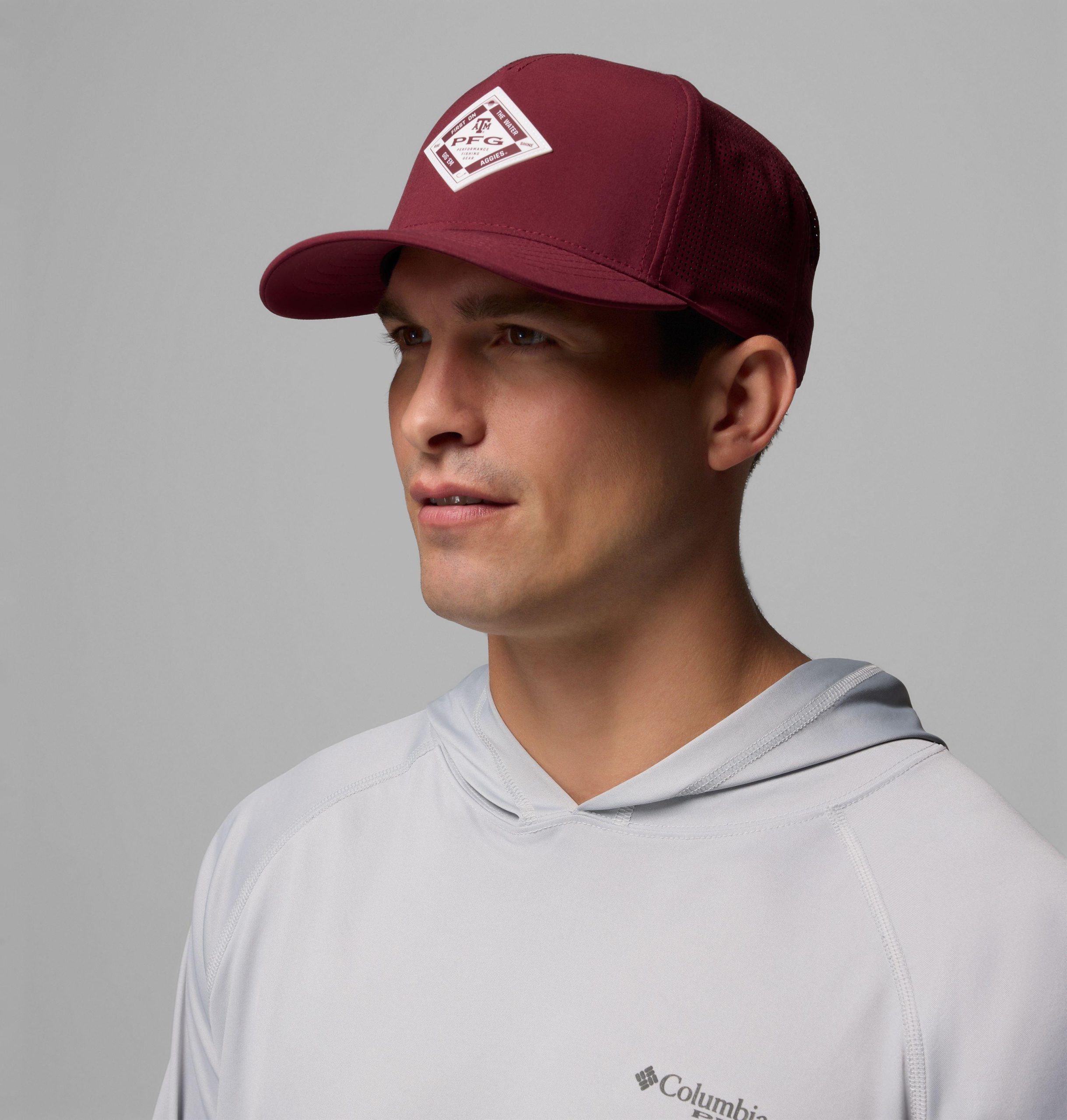 collegiate pfg elite 3d stretch snap back - texas am