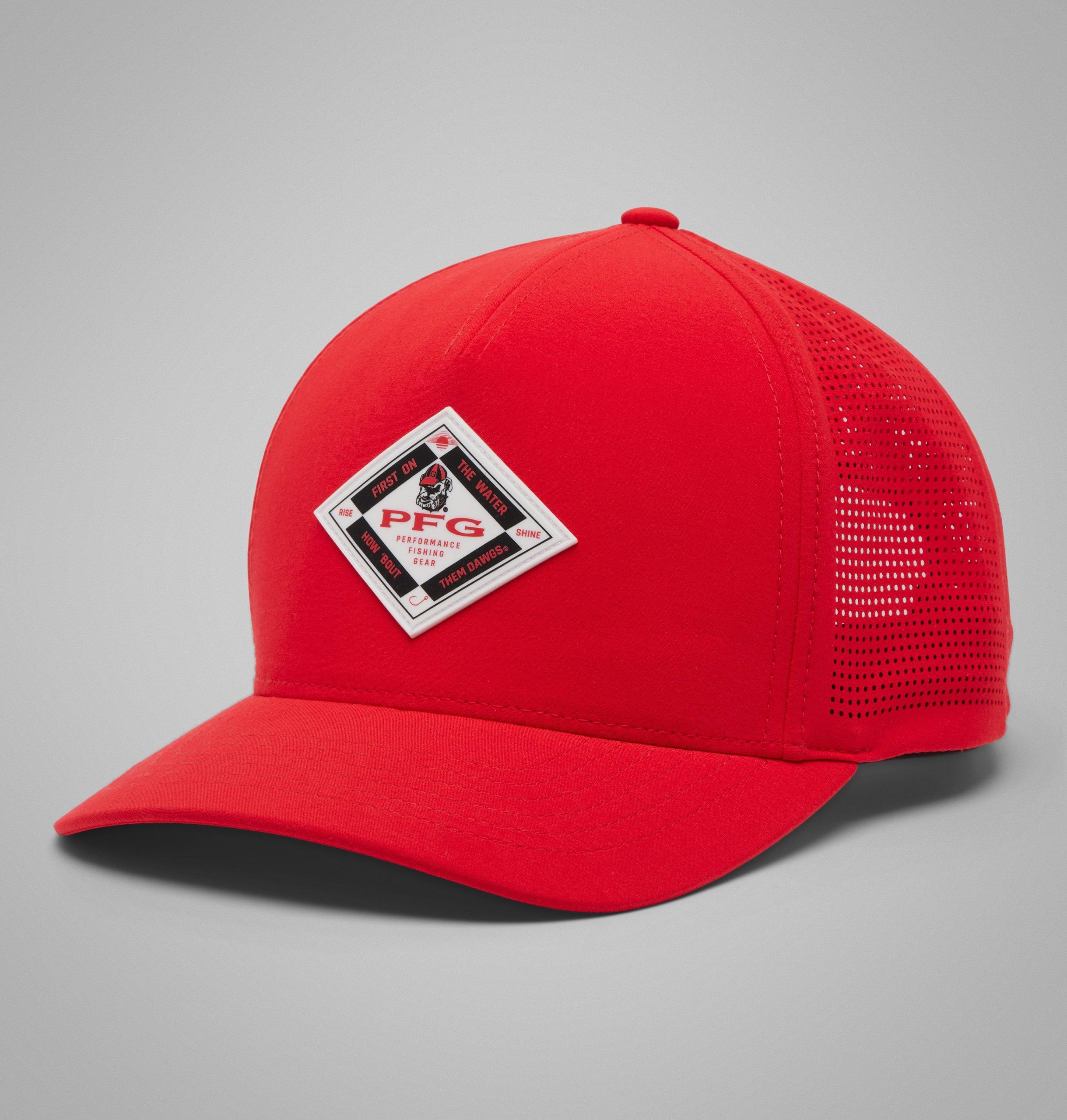 collegiate pfg elite 3d stretch snap back - georgia