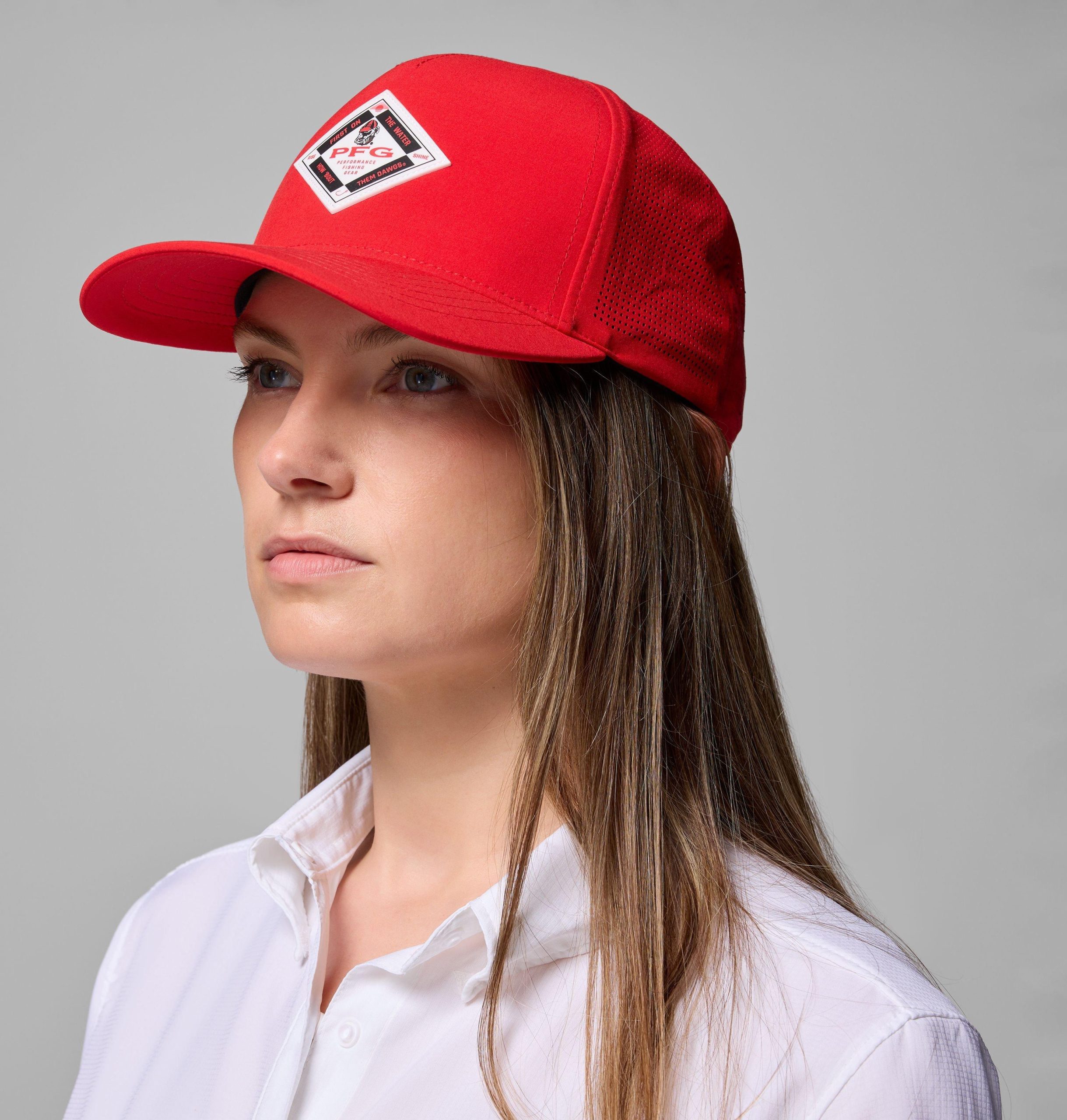 collegiate pfg elite 3d stretch snap back - georgia