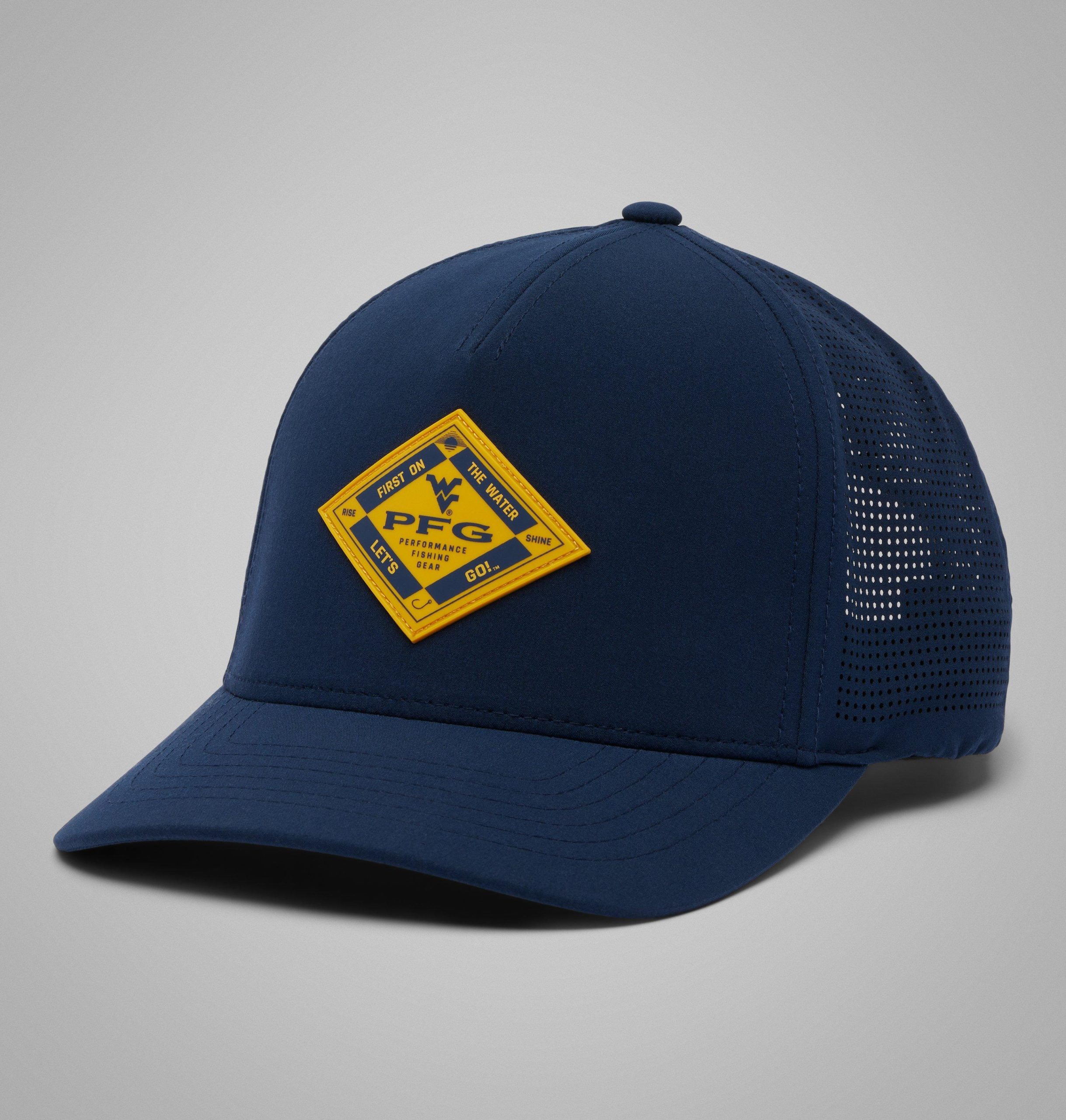 collegiate pfg elite 3d stretch snap back - west virginia