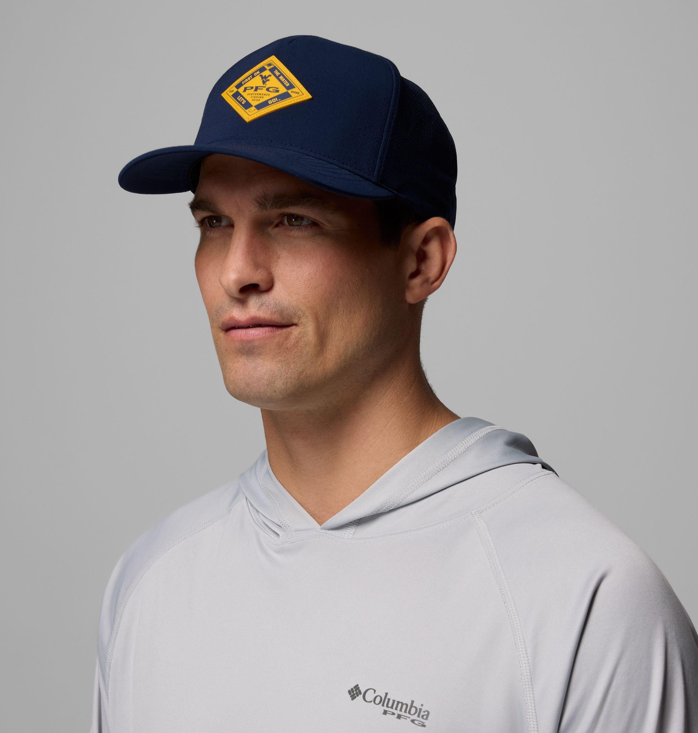 collegiate pfg elite 3d stretch snap back - west virginia