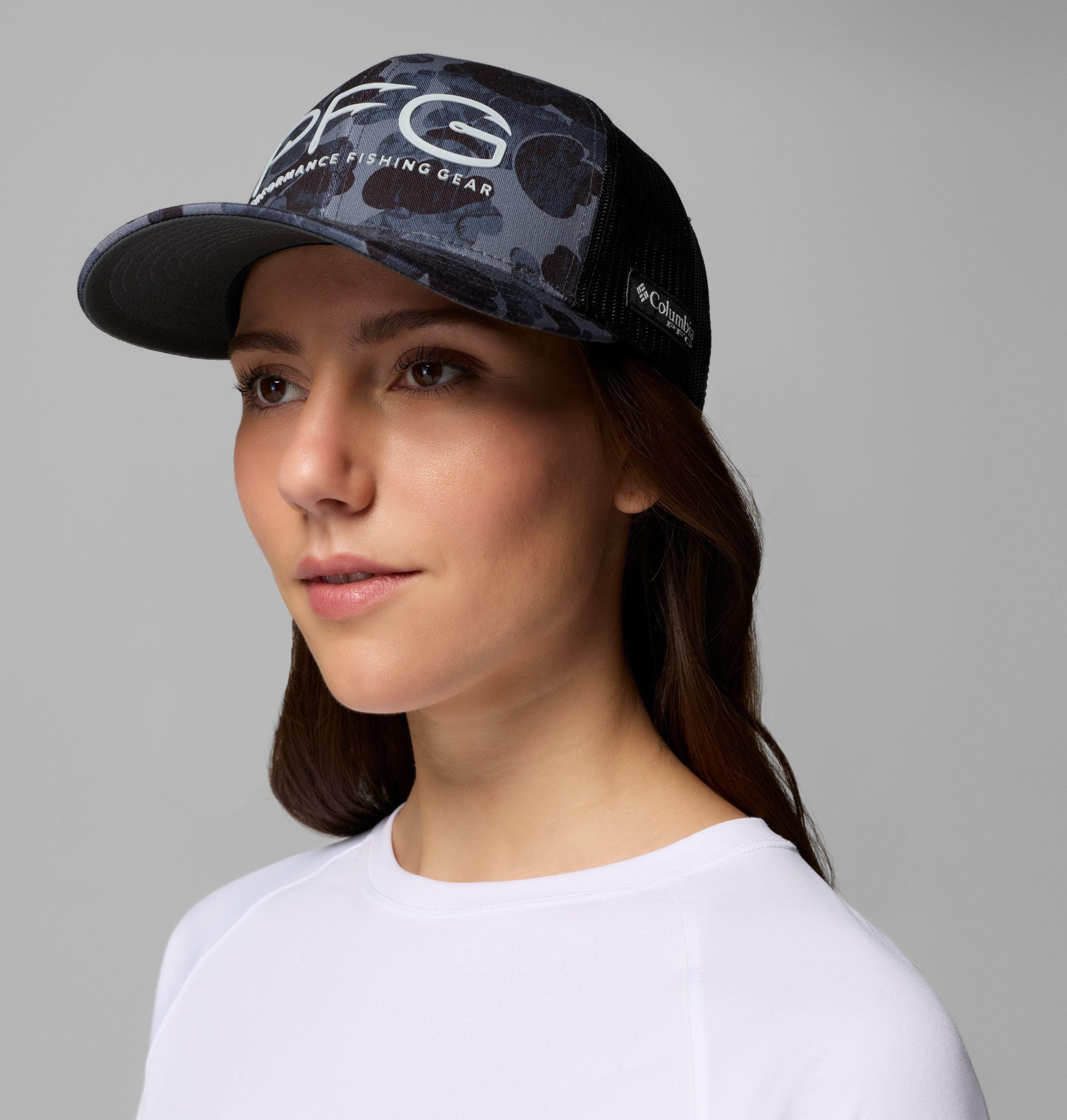 pfg camo snap back baseball cap