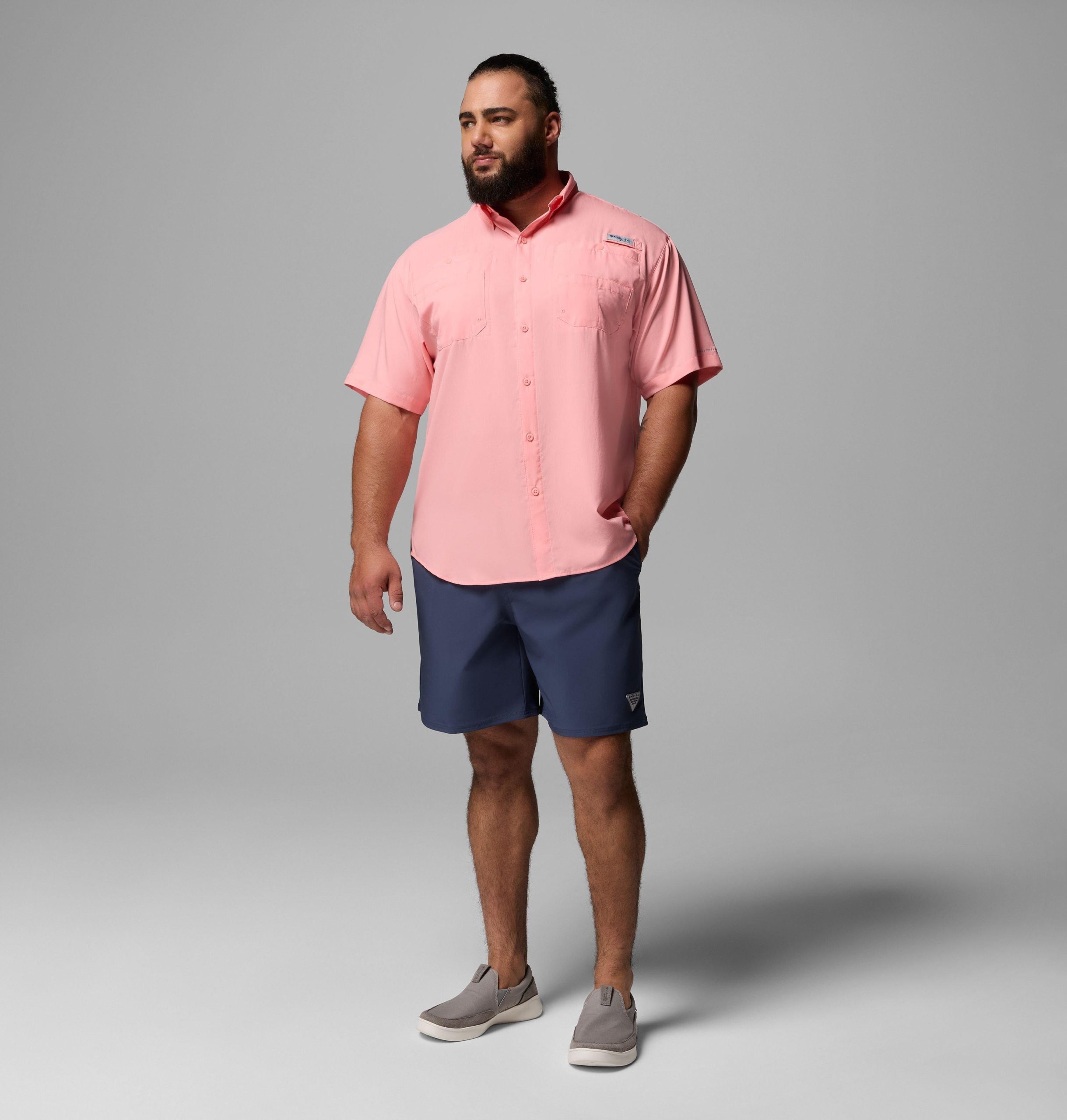 heren pfg tamiami ii t-shirt met korte mouwen - grote maten