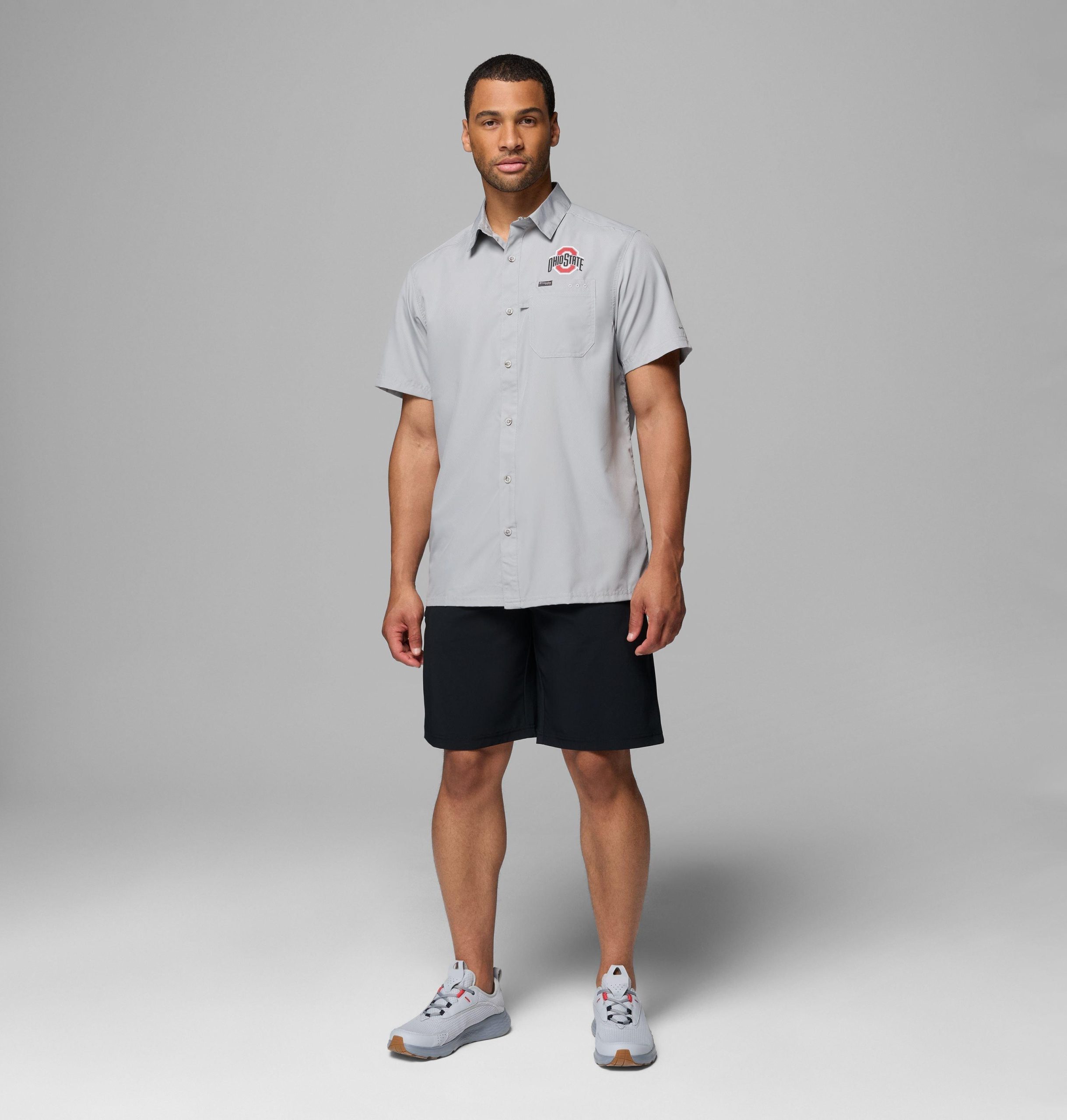 heren pfg slack tide camp shirt - ohio state