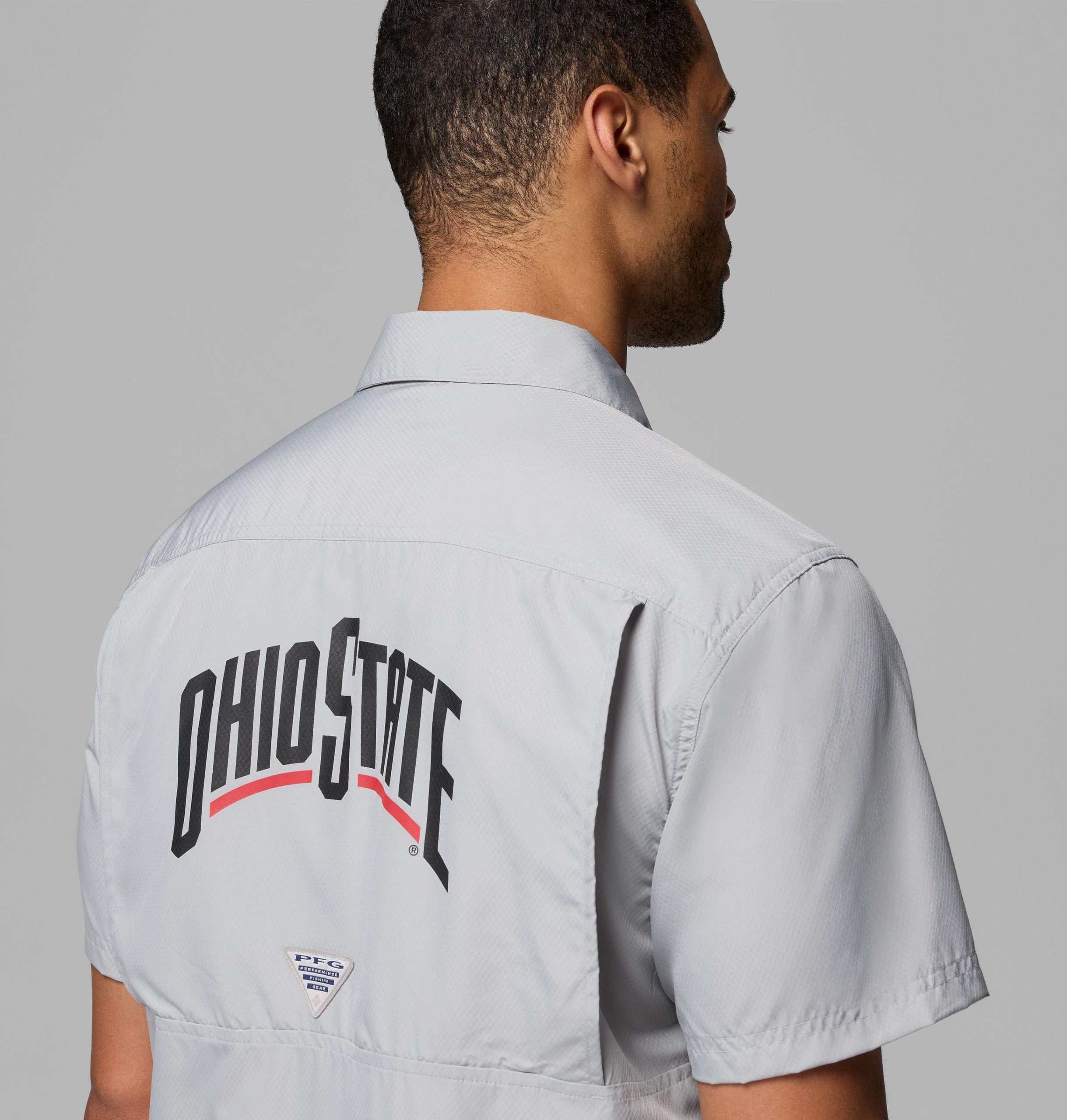 heren pfg slack tide camp shirt - ohio state