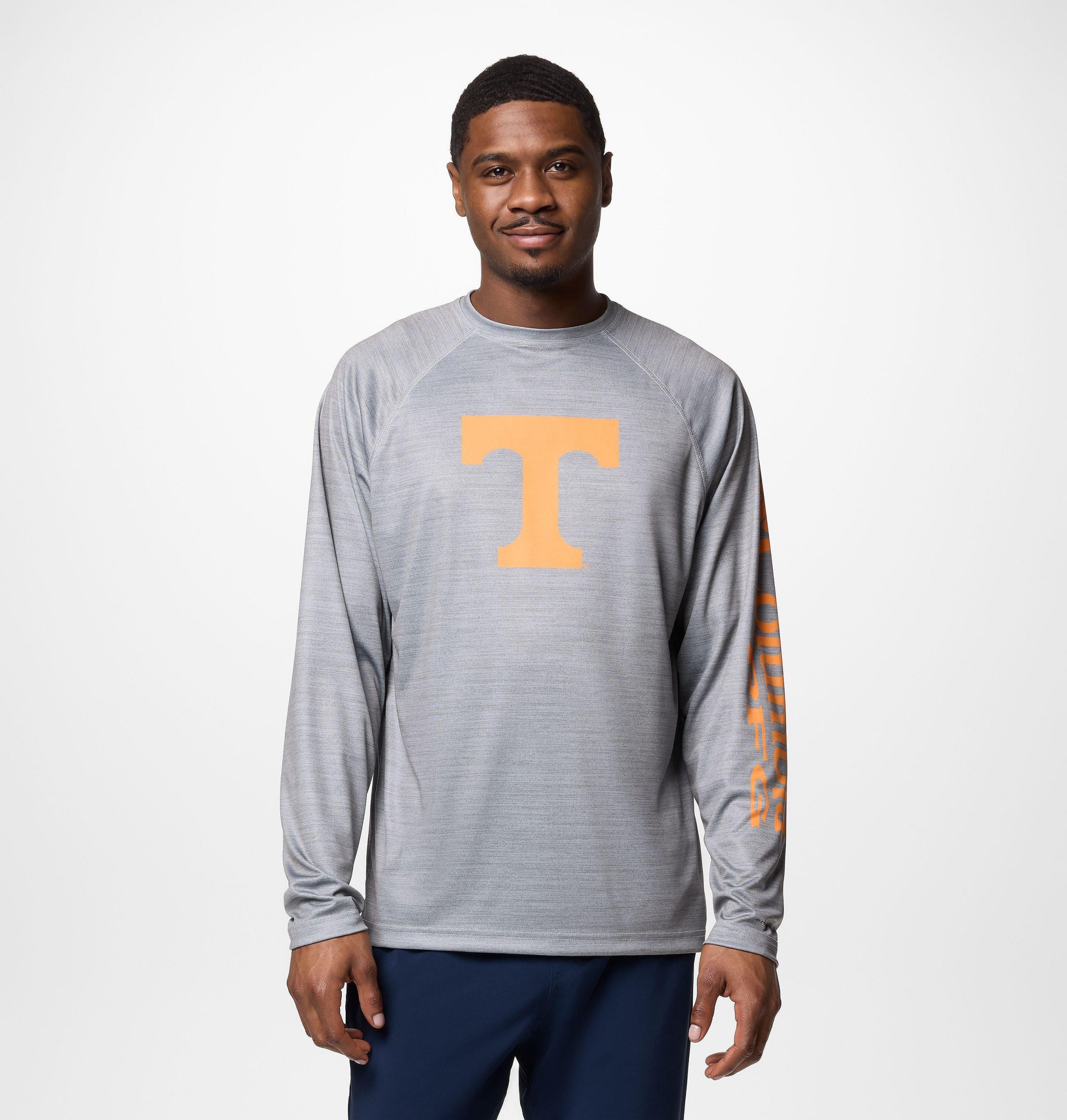 heren college pfg terminal tackle shirt met lange mouwen gemêleerd - tennessee