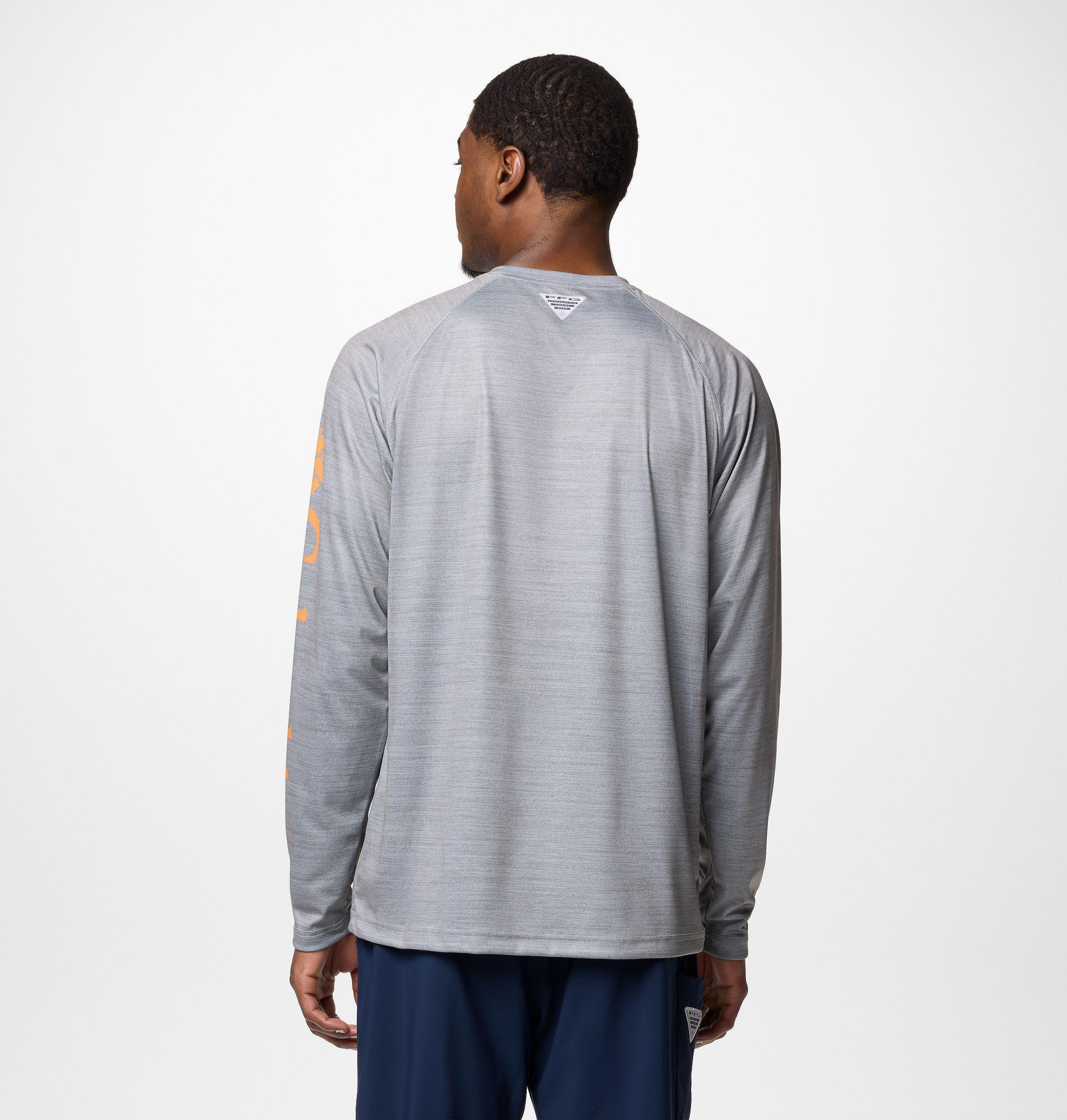 heren college pfg terminal tackle shirt met lange mouwen gemêleerd - tennessee