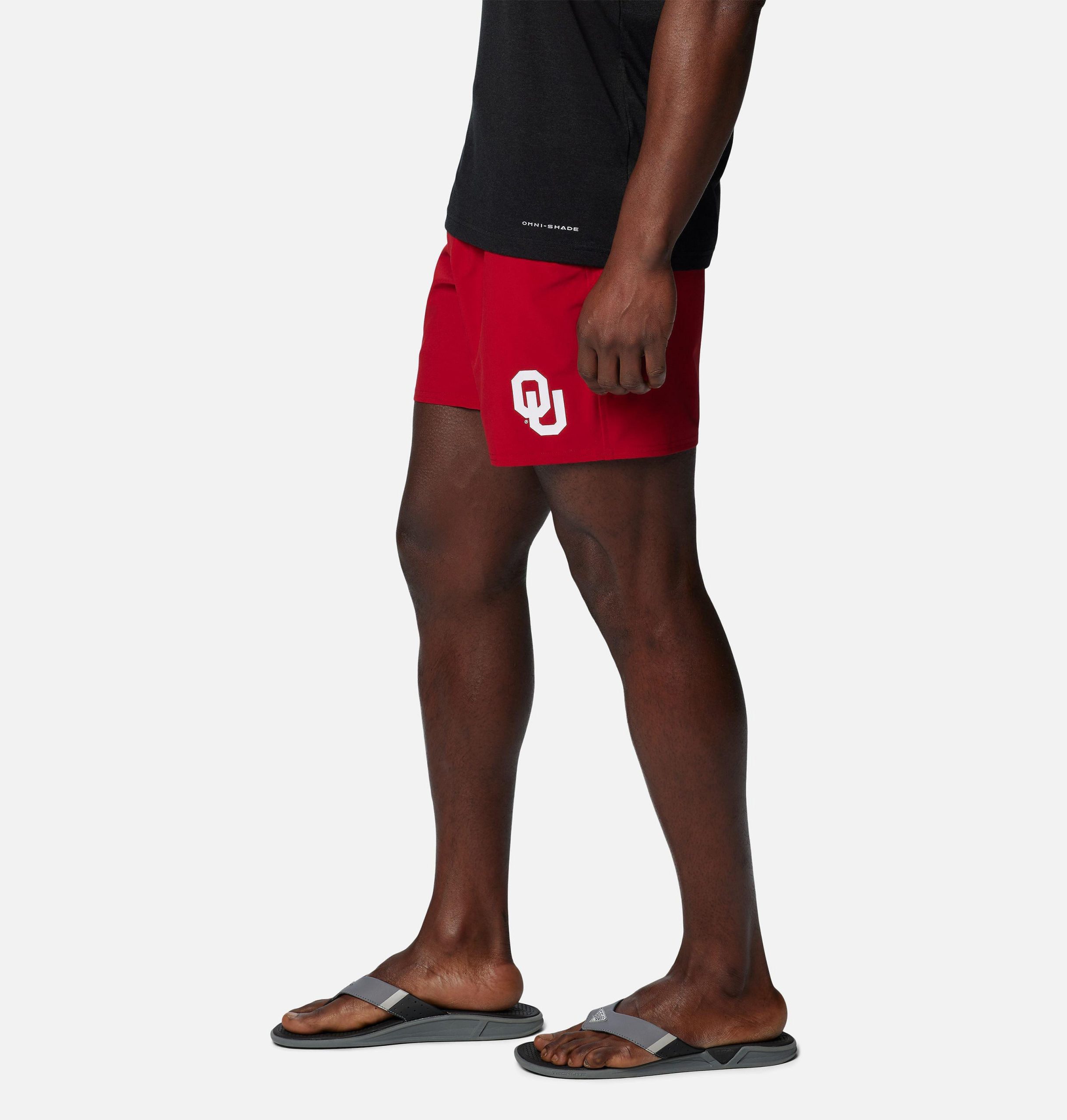 heren pfg terminal roamer stretch shorts - oklahoma