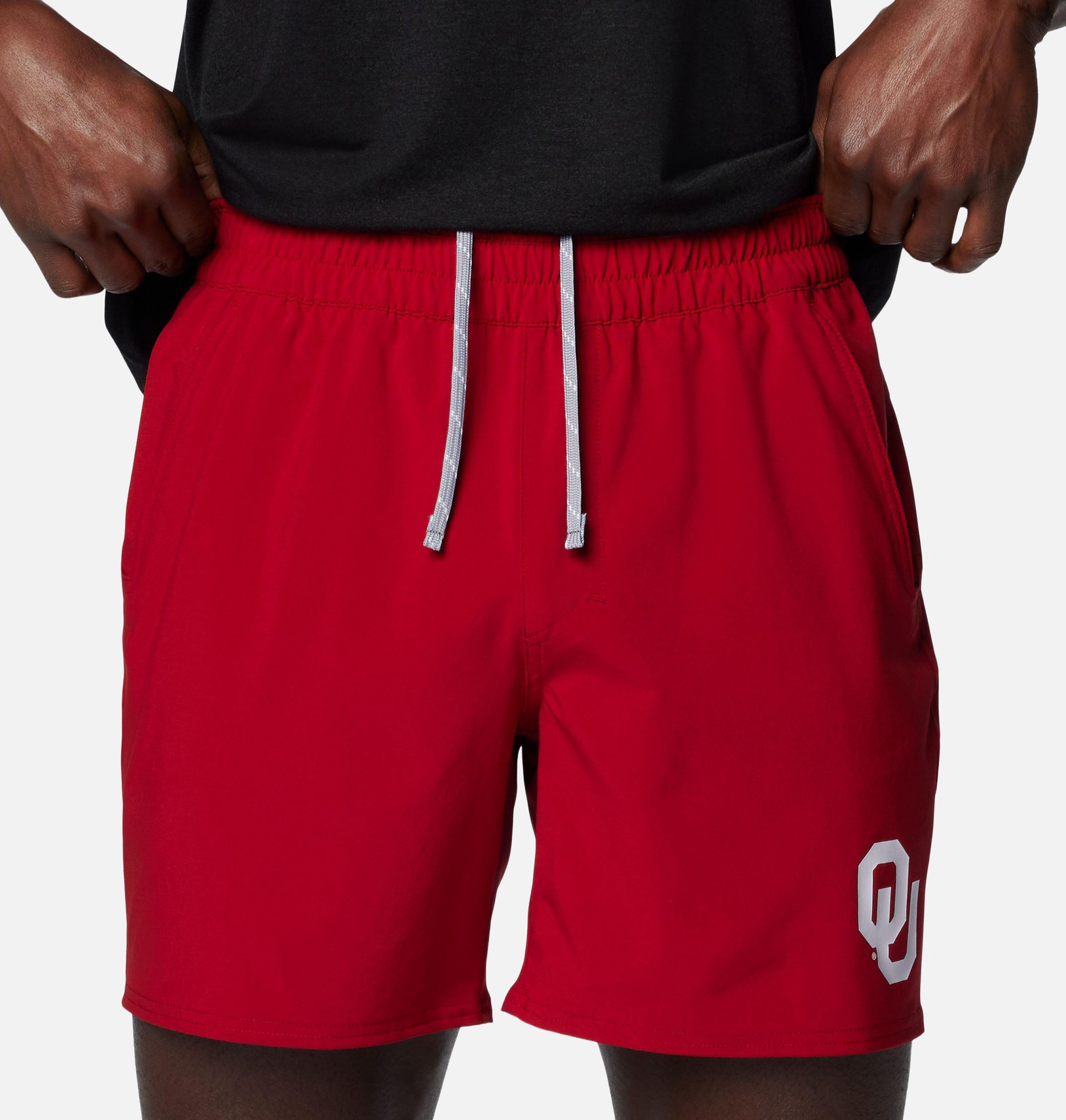heren pfg terminal roamer stretch shorts - oklahoma