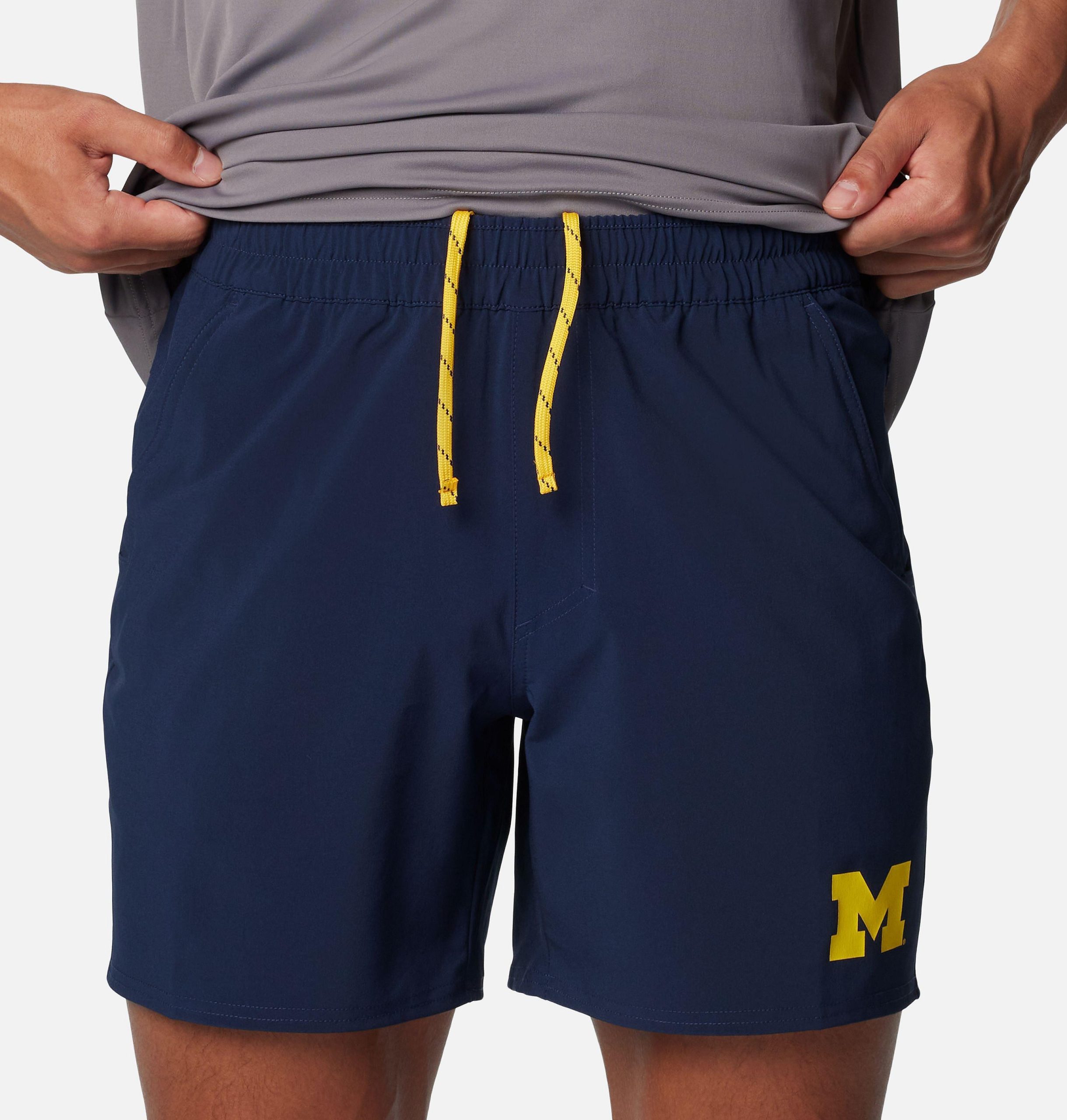 heren pfg terminal roamer stretch shorts - michigan