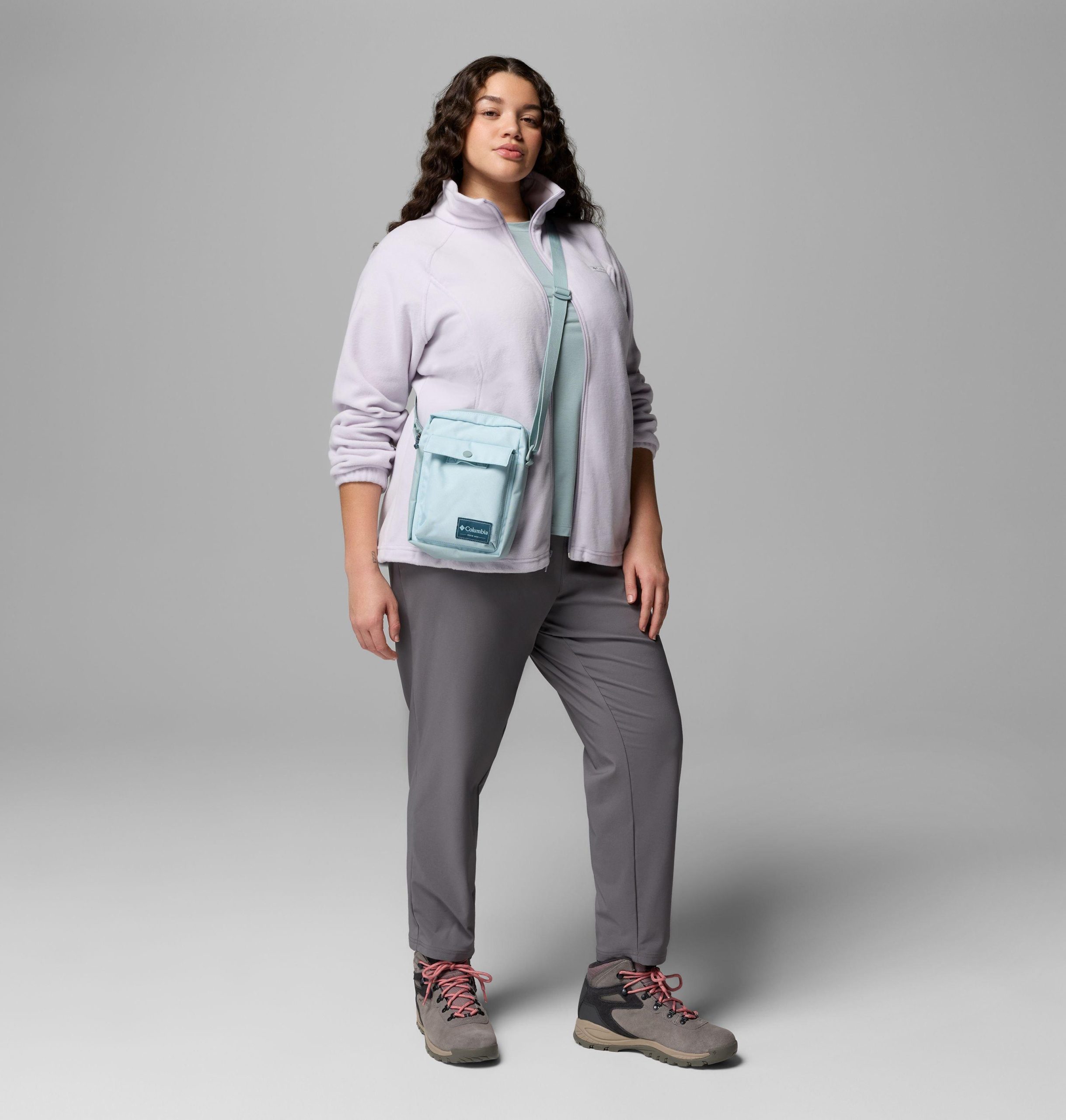 dames benton springs fleecejack met volledige ritssluiting - plus size