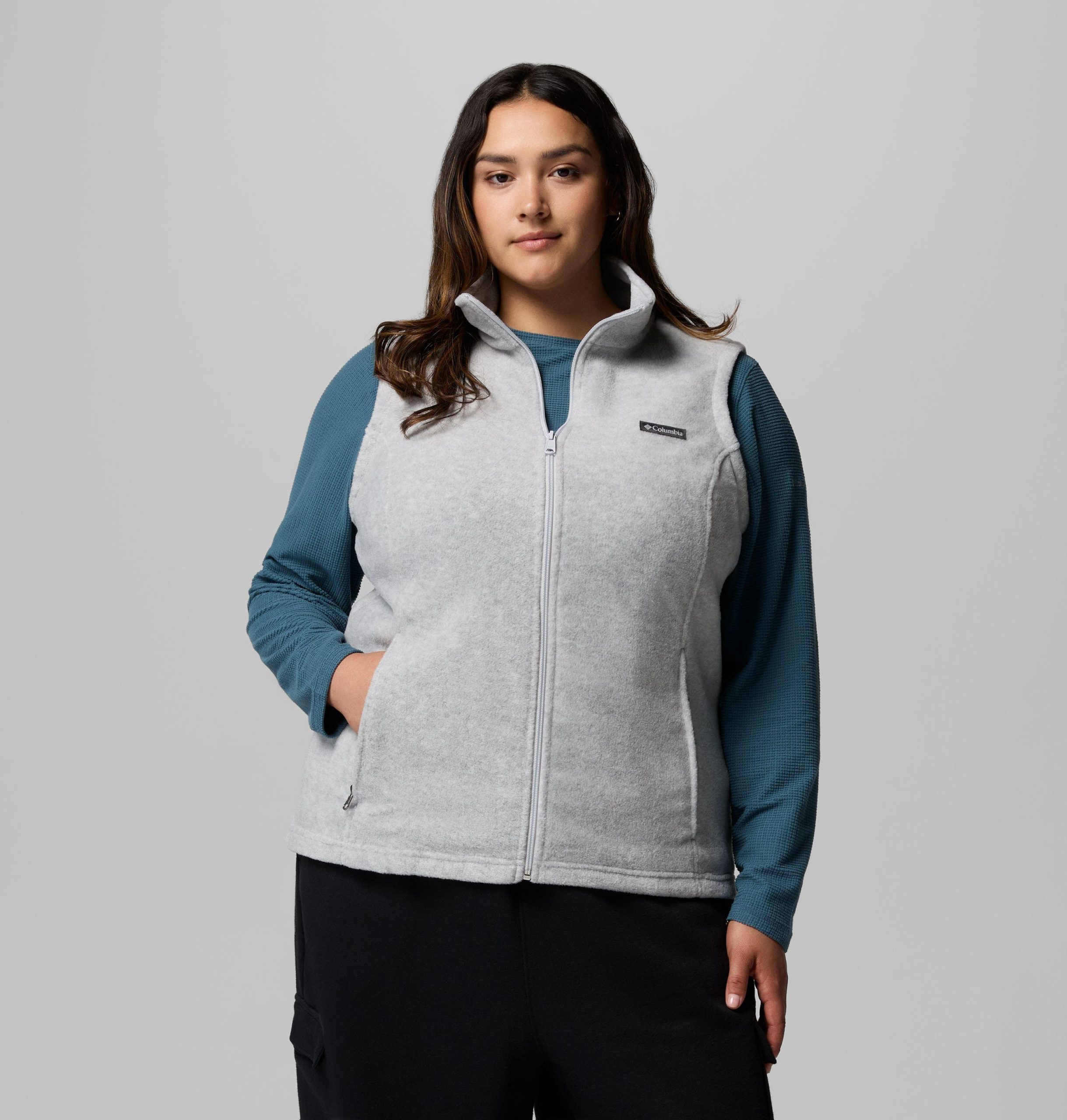 fleecevest voor dames van benton springs - plus size