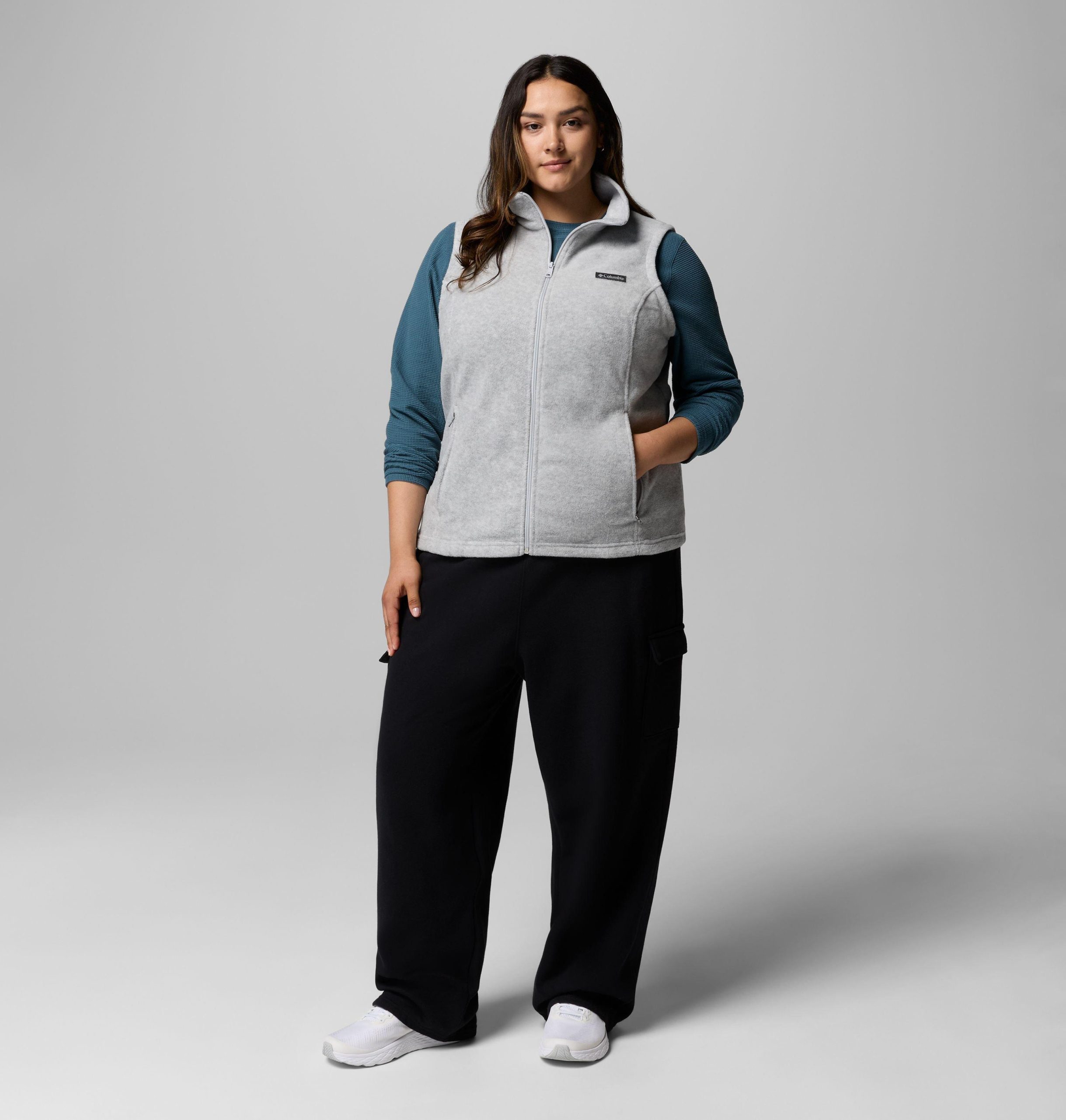 fleecevest voor dames van benton springs - plus size