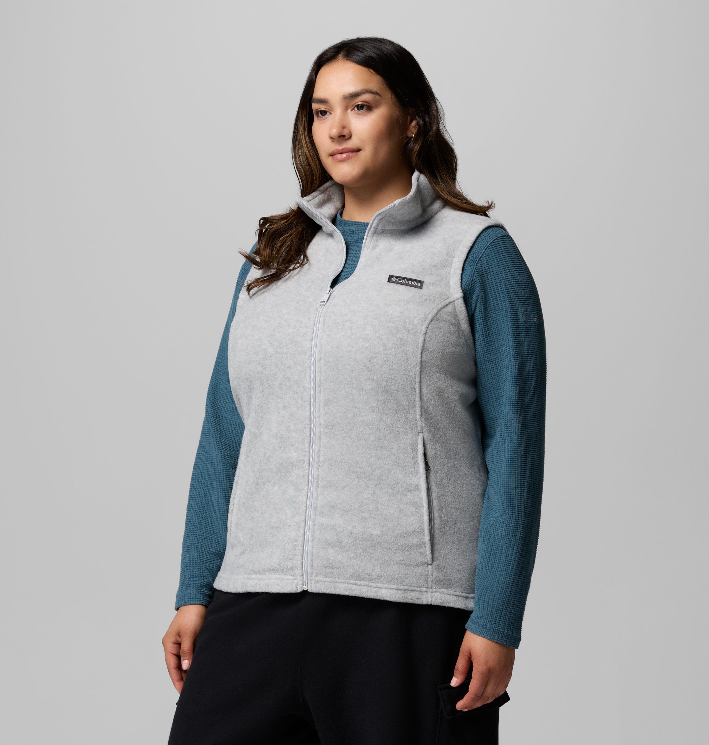 fleecevest voor dames van benton springs - plus size