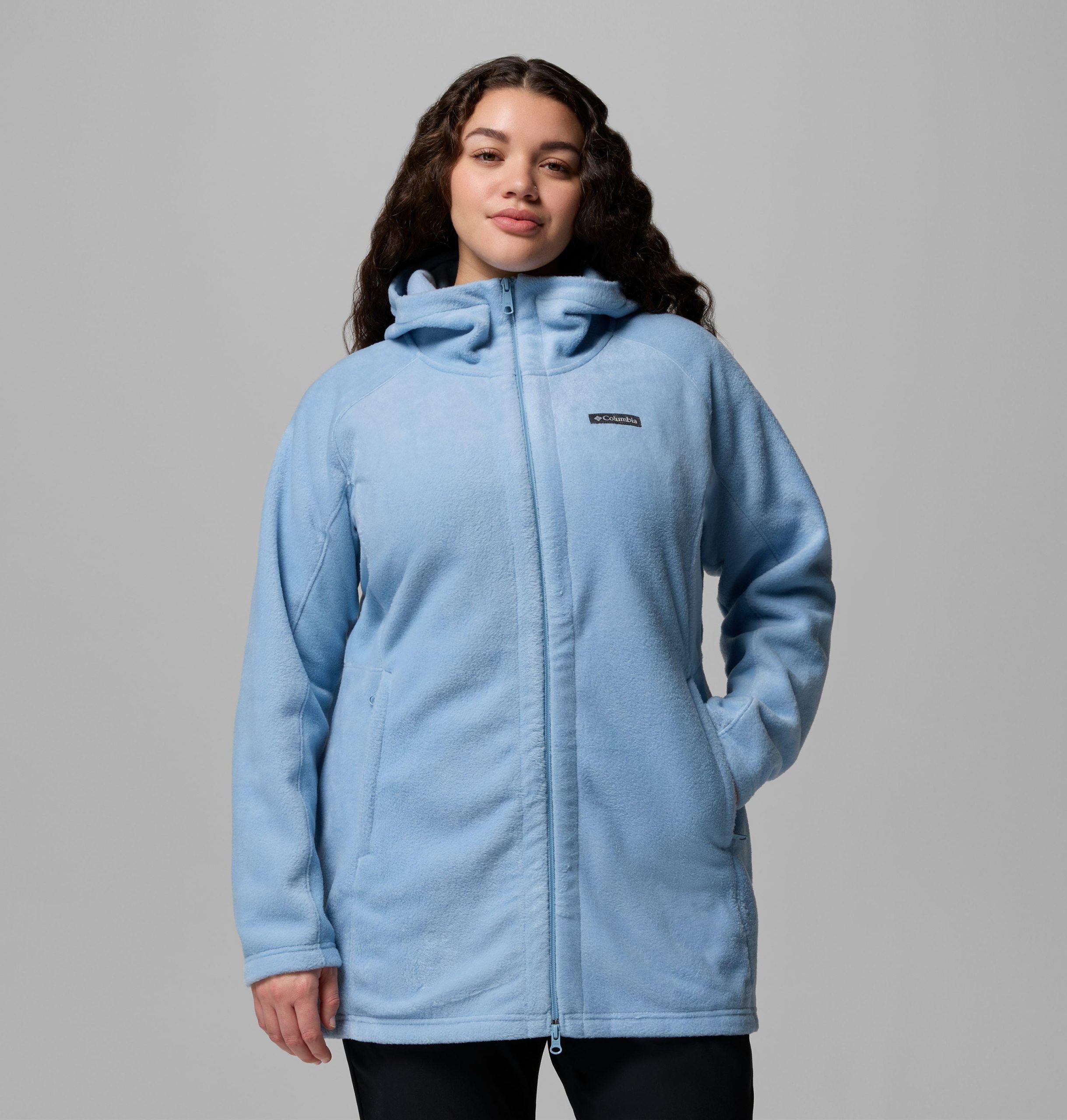 dames benton springs ii lange fleece hoodie - plus size