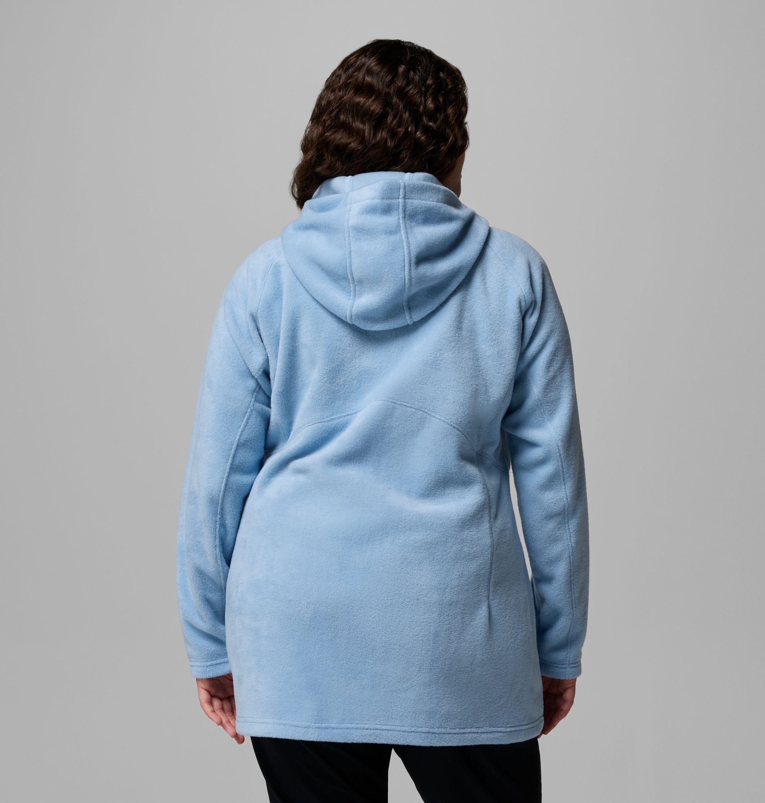 dames benton springs ii lange fleece hoodie - plus size