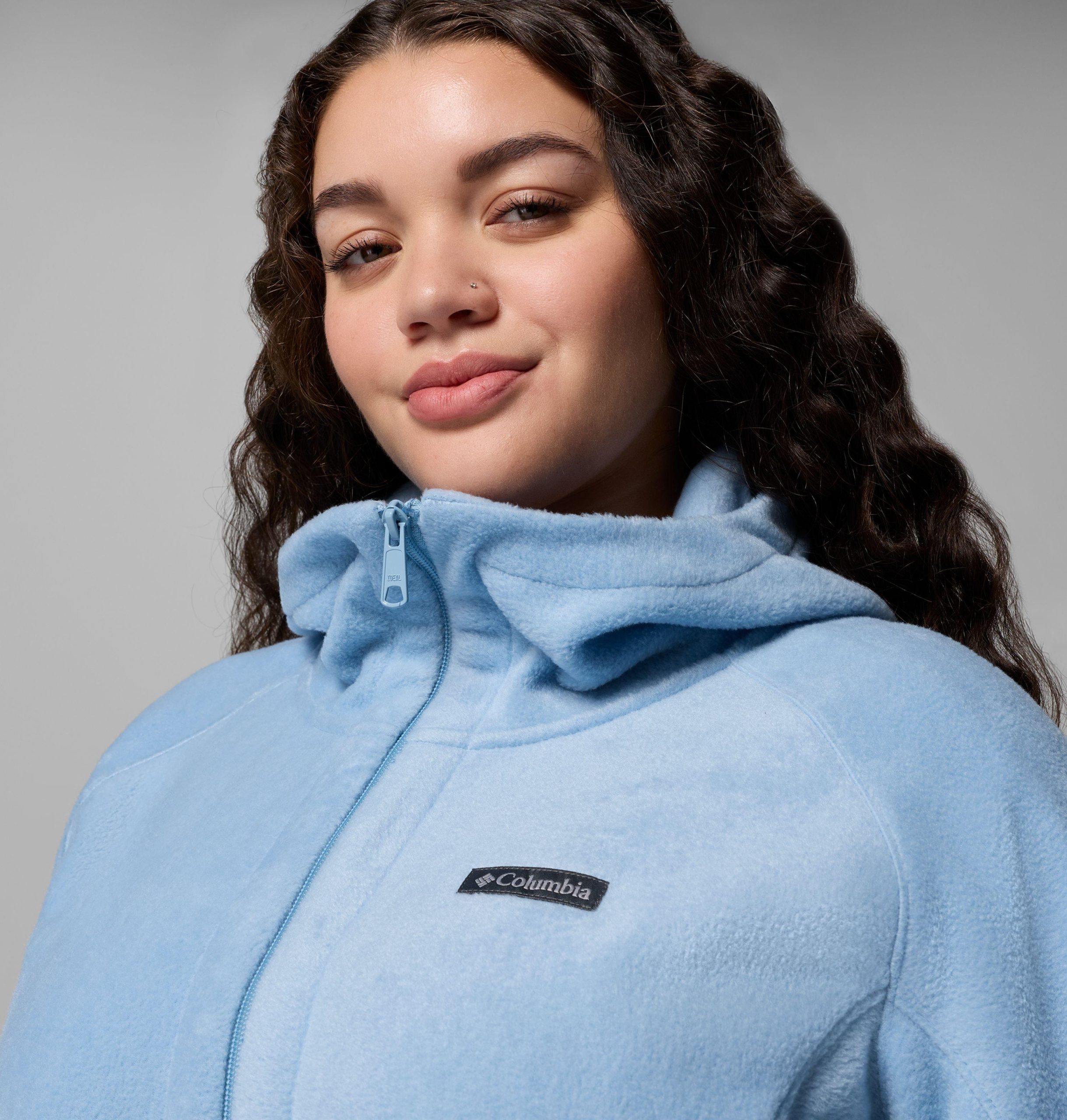 dames benton springs ii lange fleece hoodie - plus size