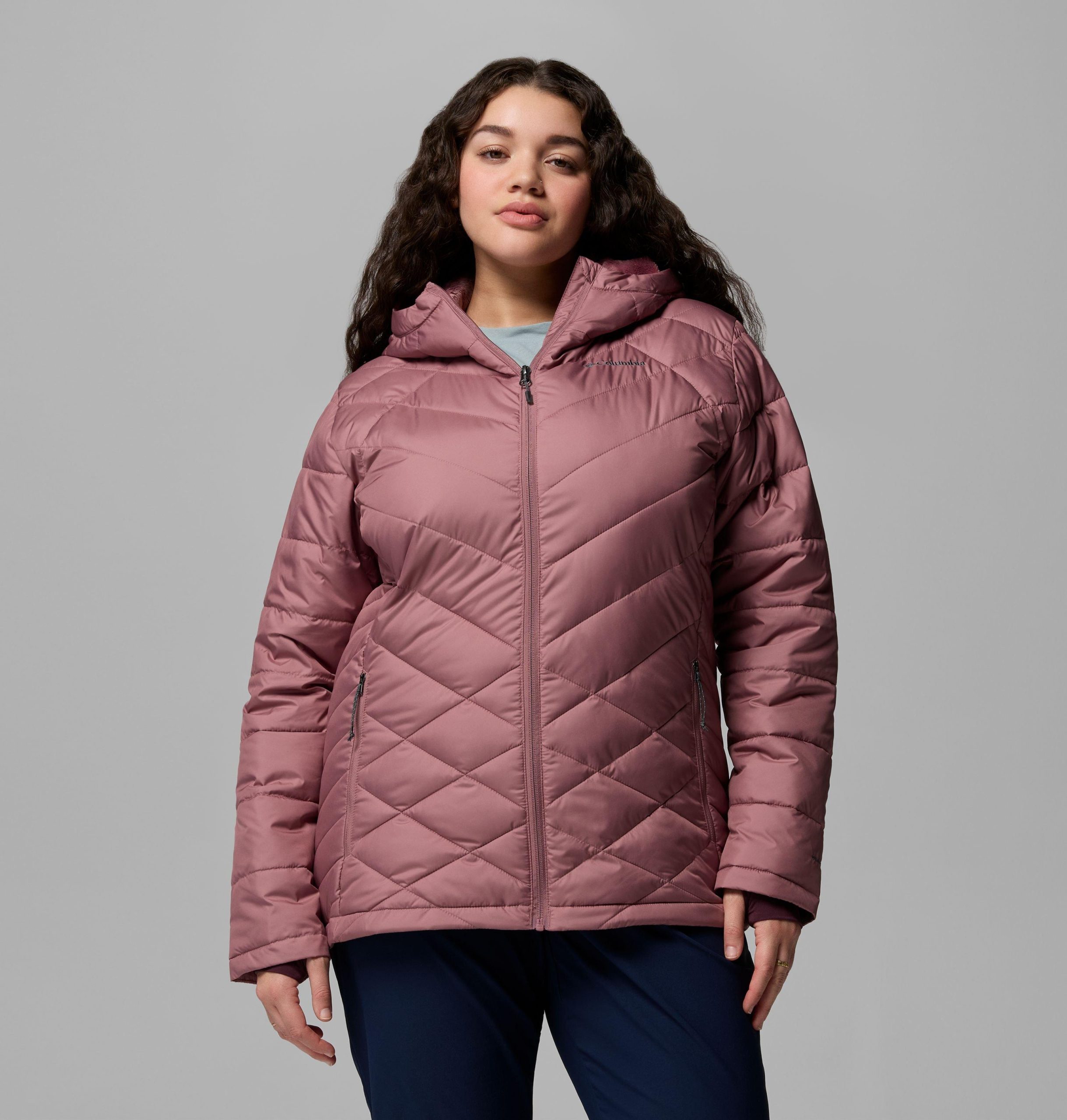 damesjas met capuchon heavyly - plus size