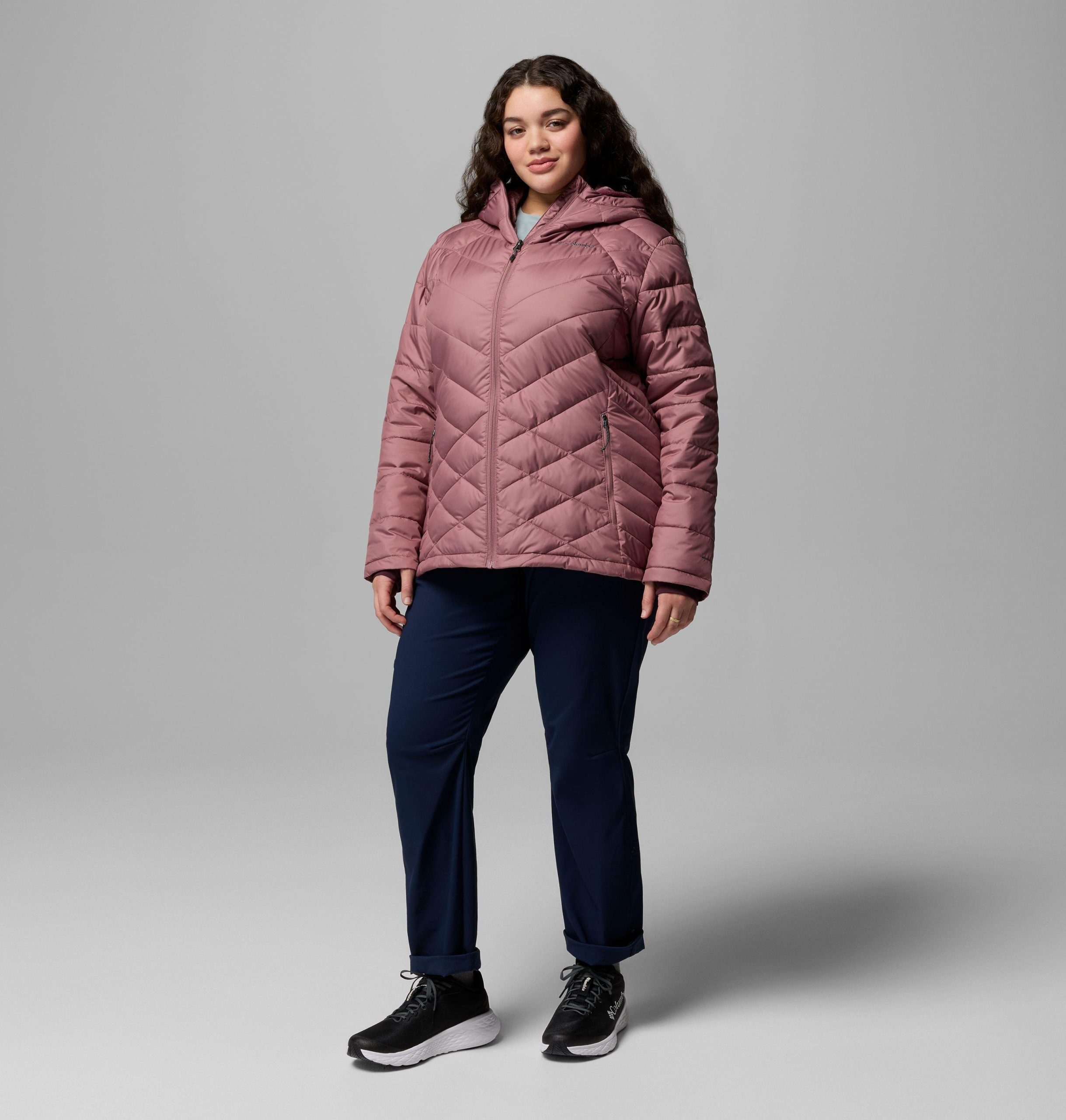 damesjas met capuchon heavyly - plus size