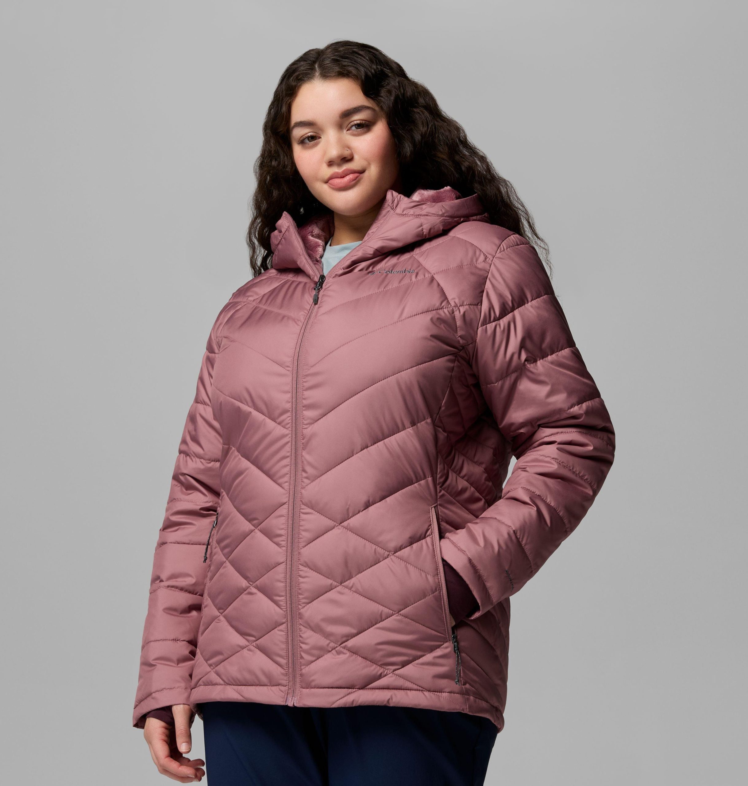 damesjas met capuchon heavyly - plus size