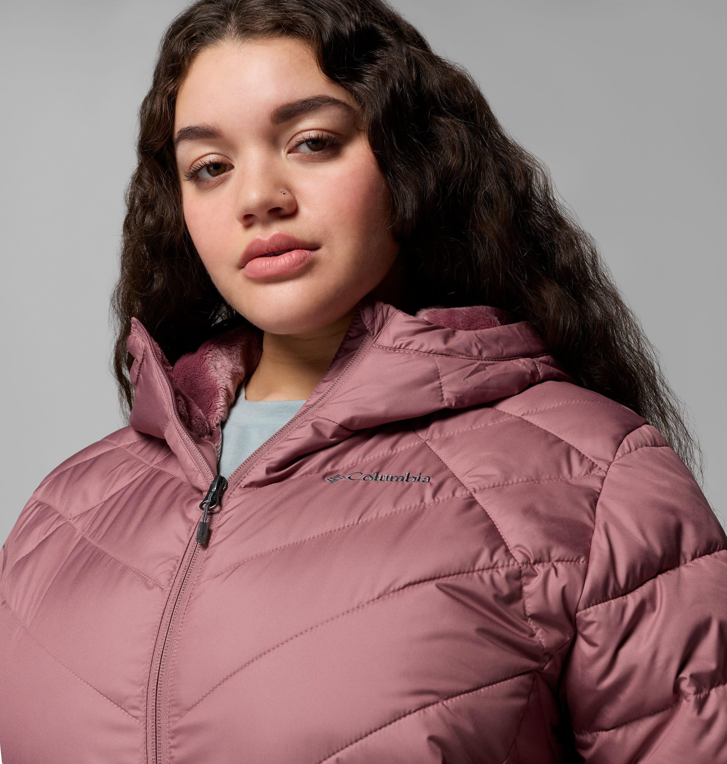 damesjas met capuchon heavyly - plus size