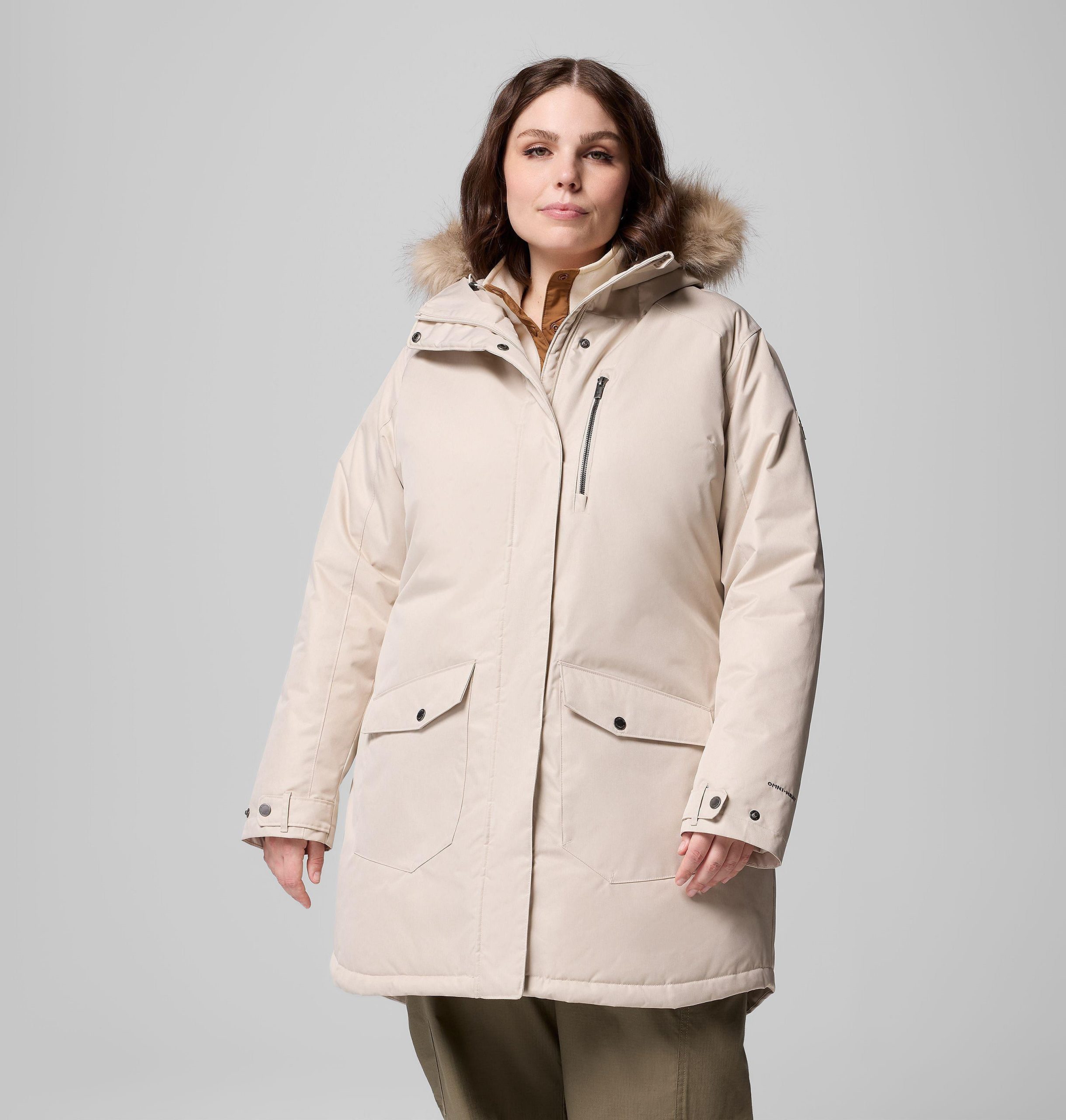 suttle mountain lange geïsoleerde jas voor dames - plus size