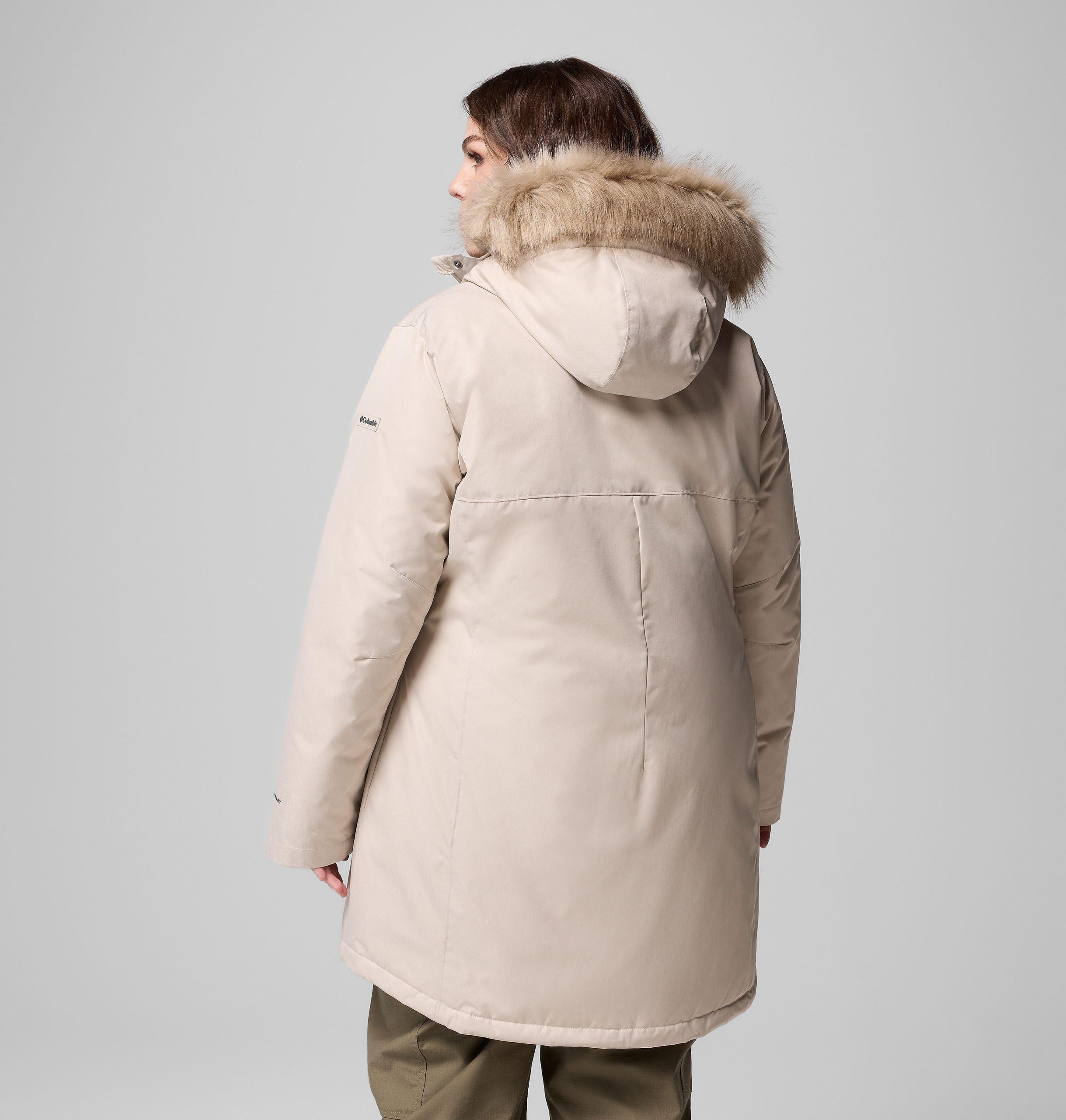 suttle mountain lange geïsoleerde jas voor dames - plus size