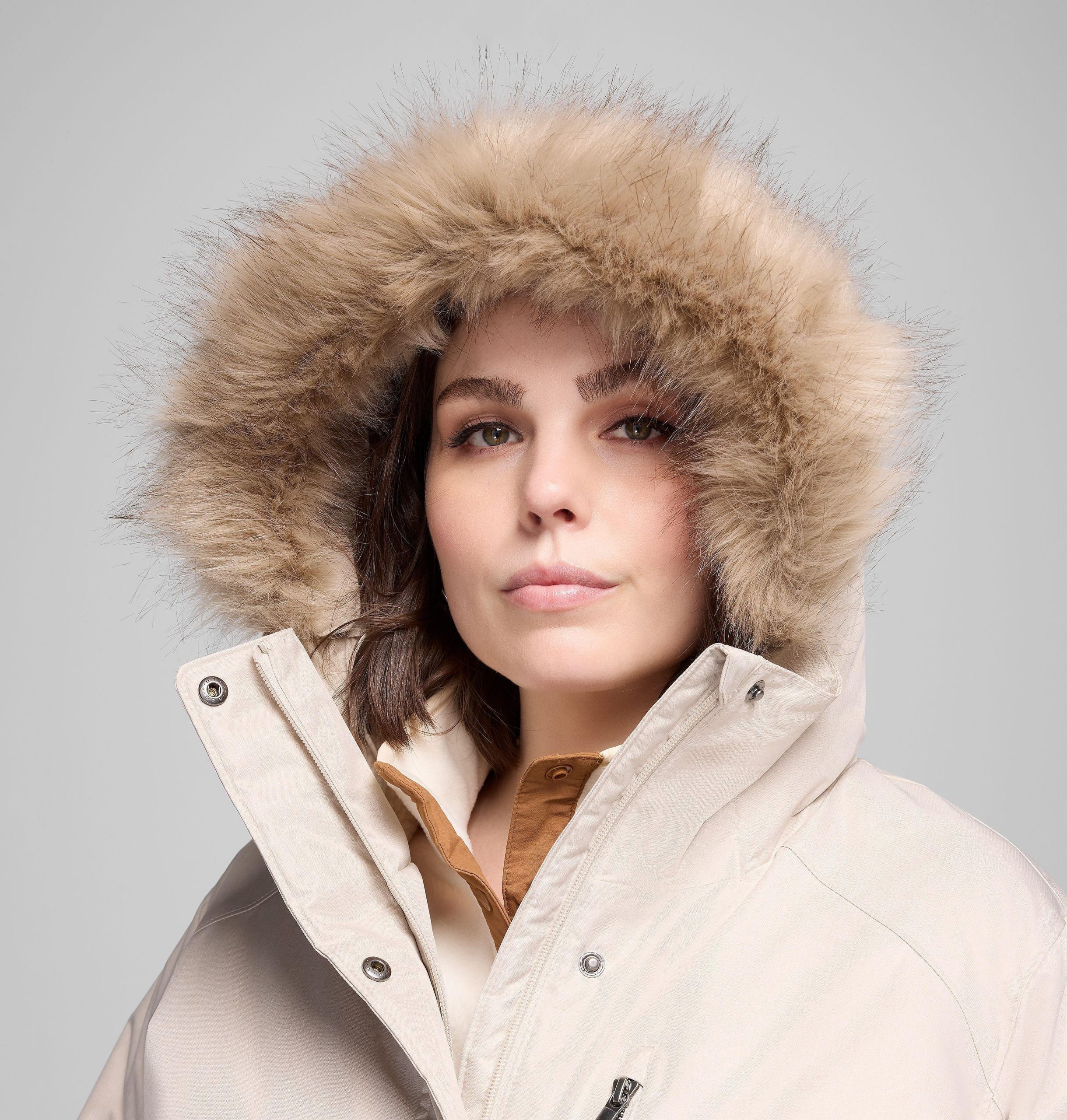 suttle mountain lange geïsoleerde jas voor dames - plus size