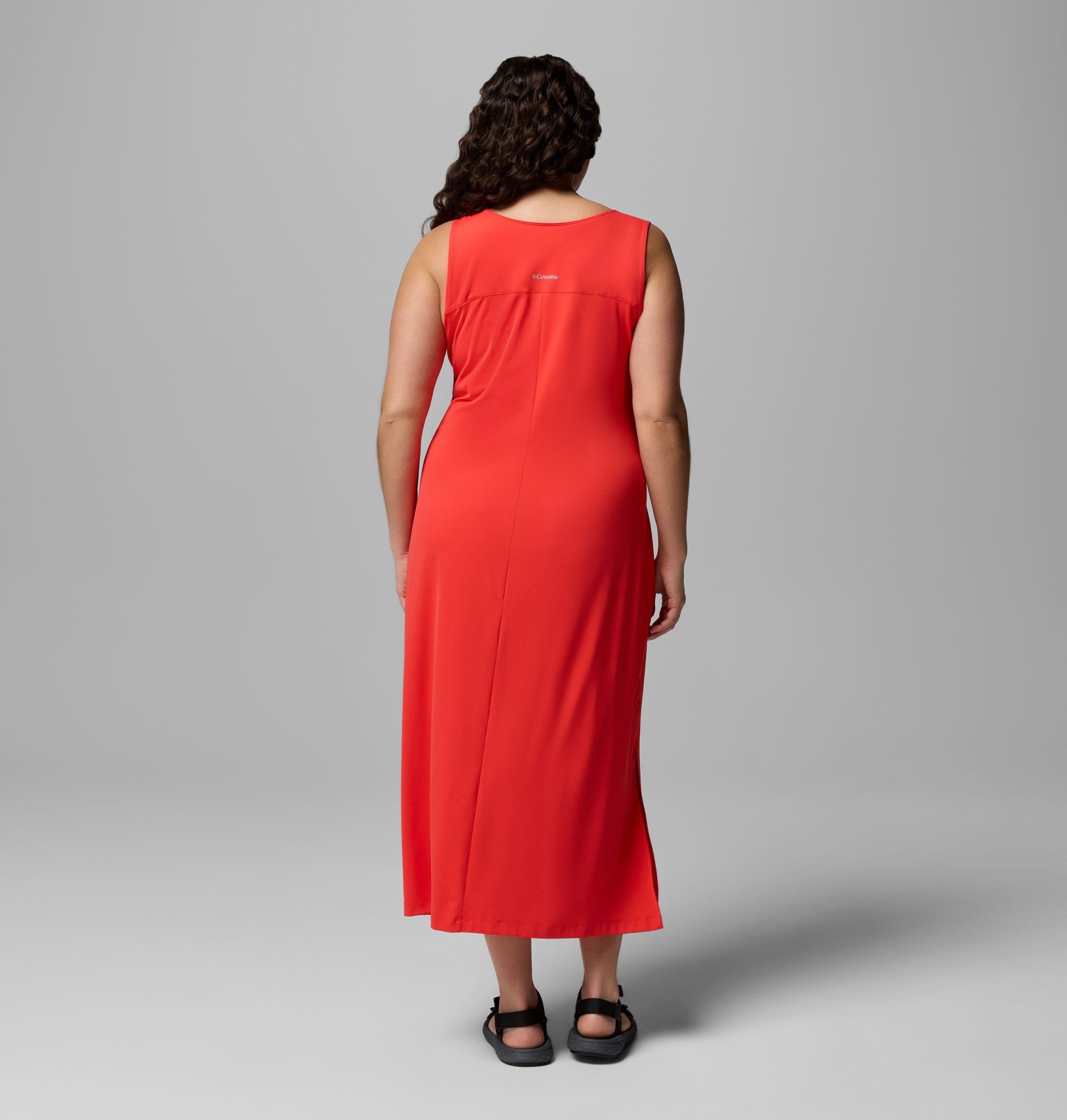 dames chill river midi jurk - plus size
