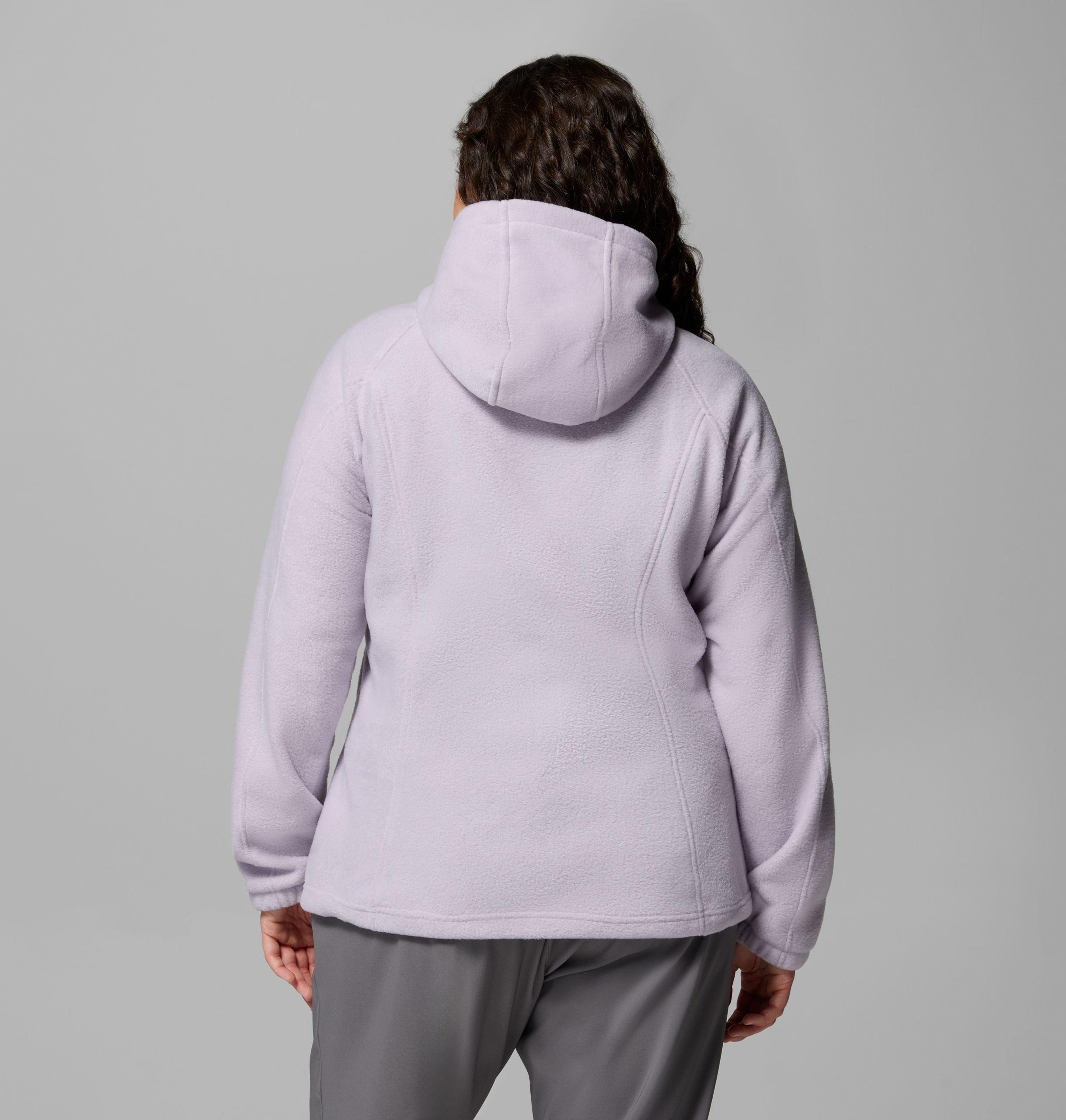 dames benton springs fleece hoodie met volledige ritssluiting - plus size