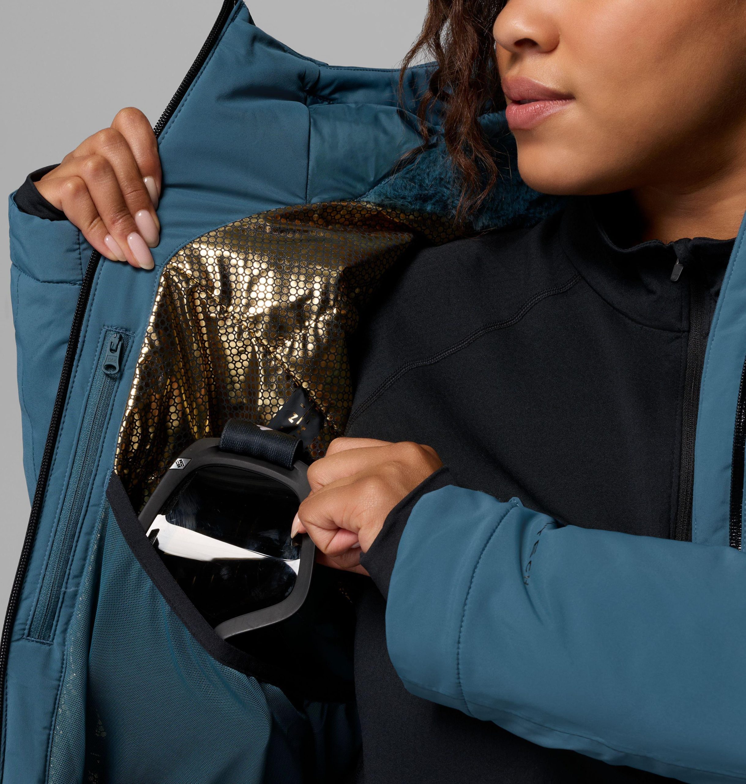 geïsoleerde jas voor dames van cirque bowl - plus size
