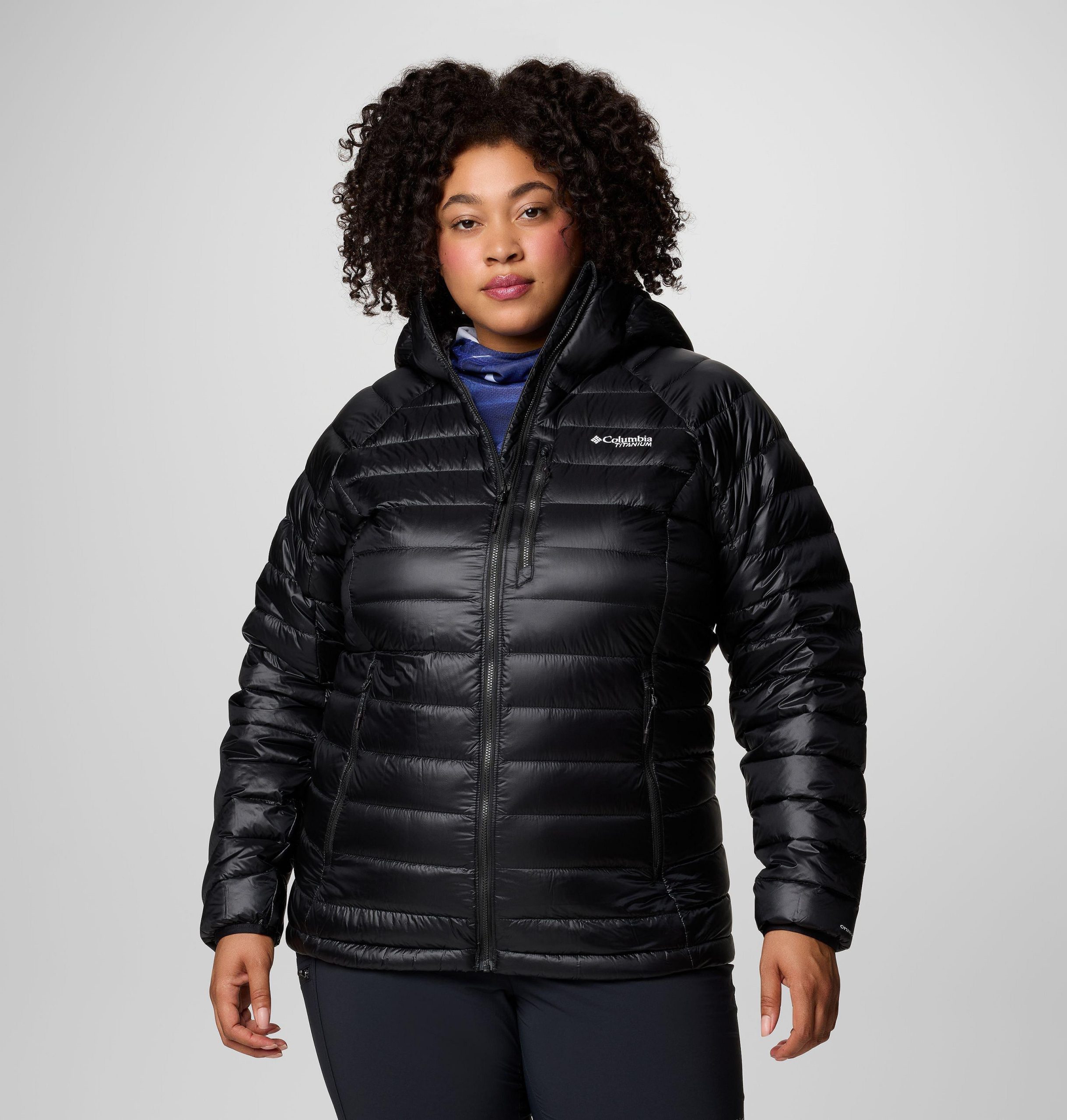 dames arctic crest donsjack met capuchon - plus size