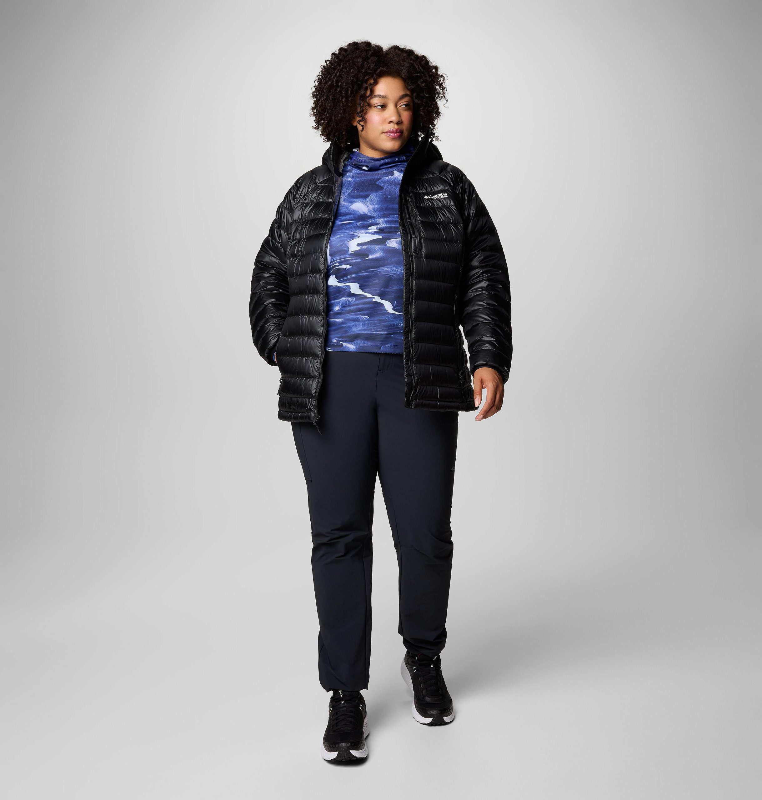 dames arctic crest donsjack met capuchon - plus size