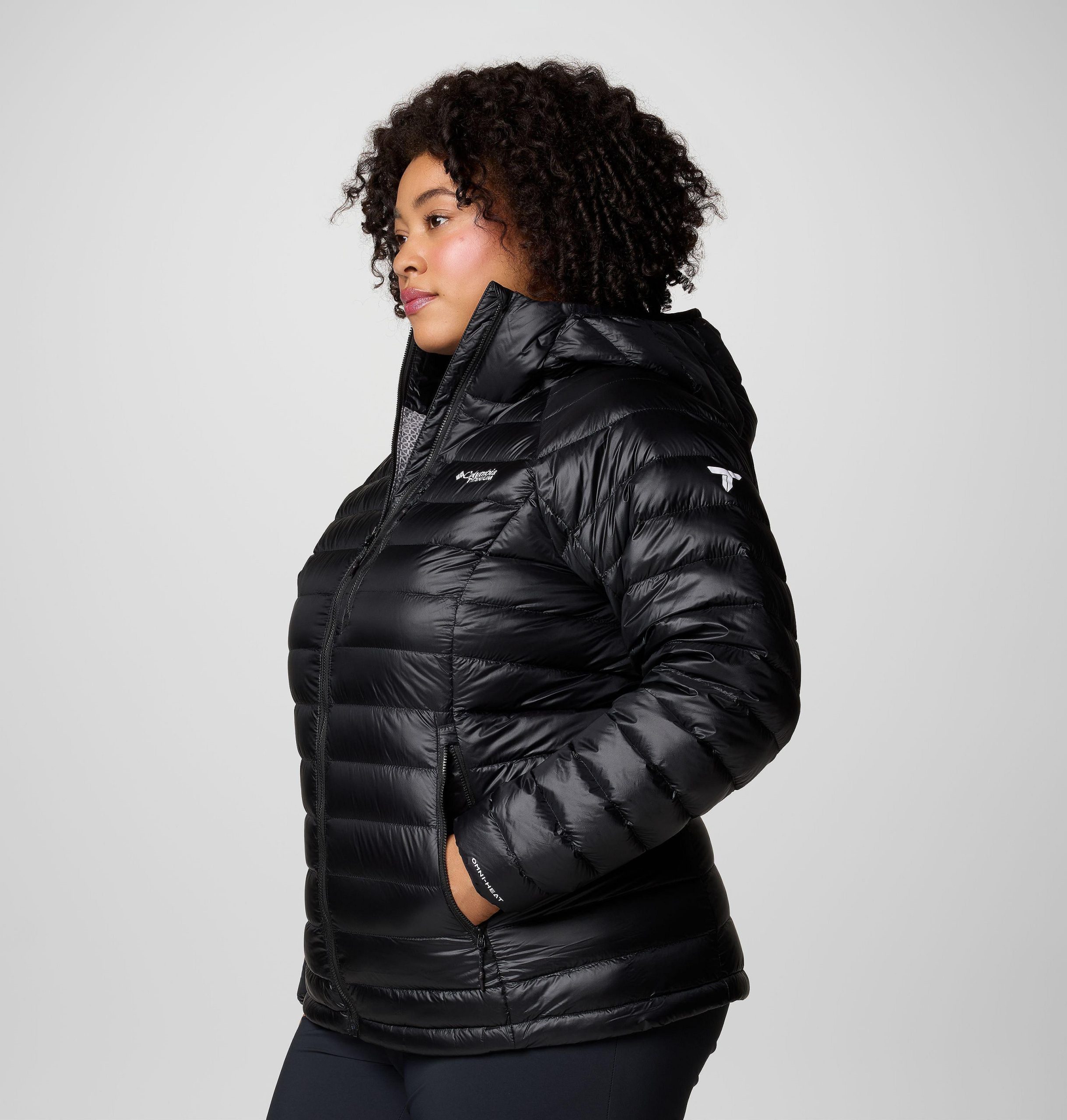 dames arctic crest donsjack met capuchon - plus size