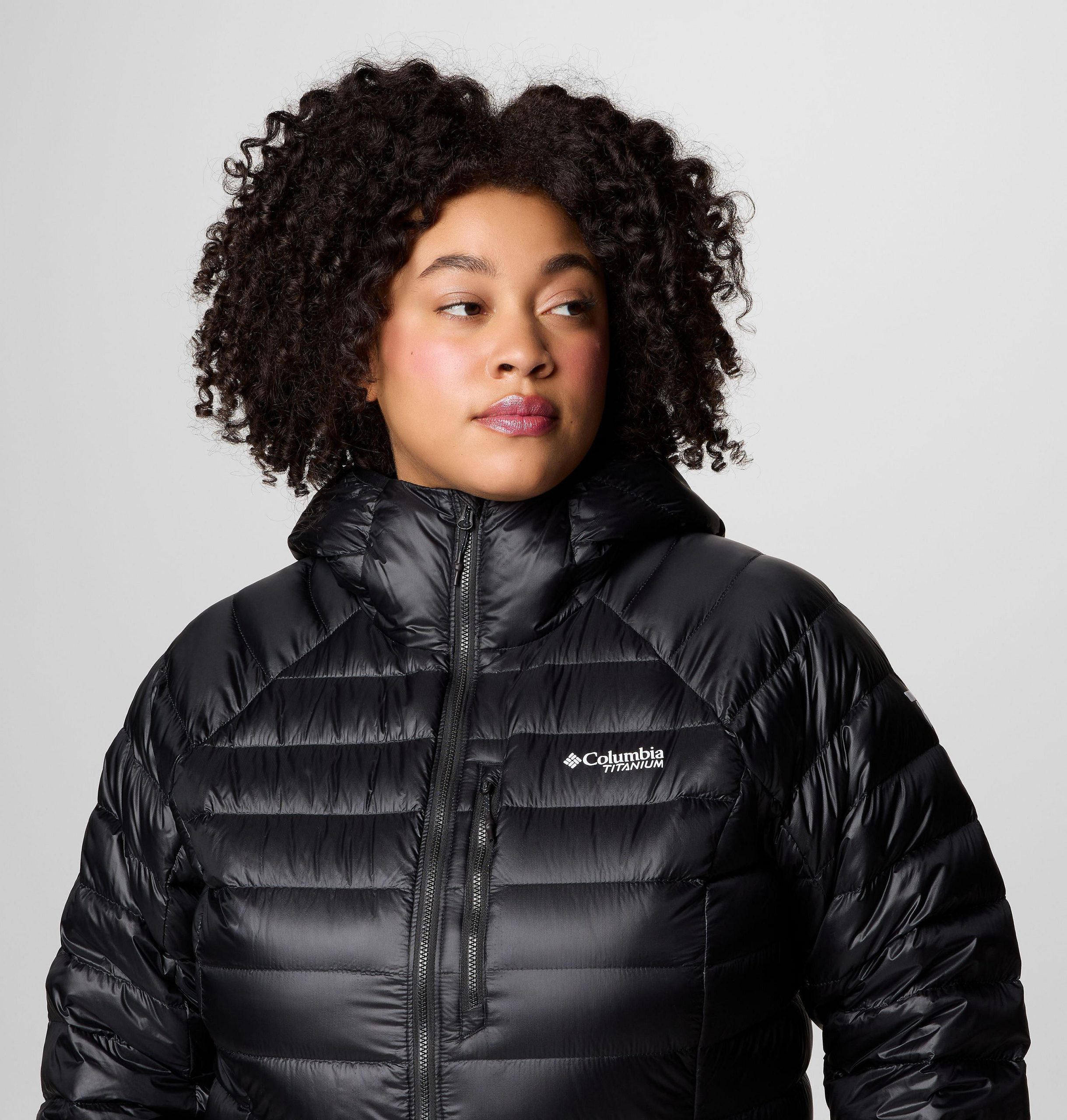 dames arctic crest donsjack met capuchon - plus size