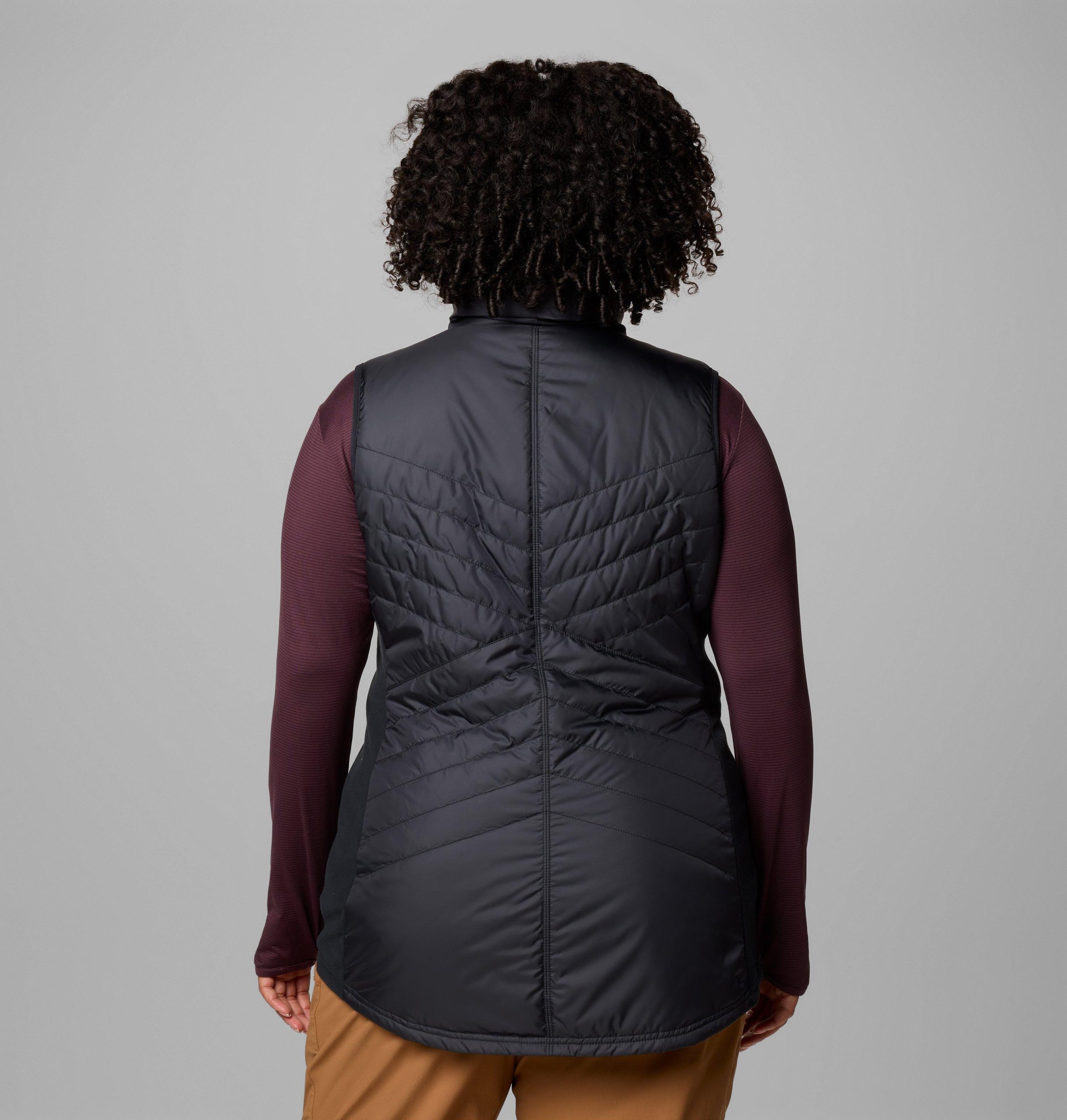 dames mix it around lange vest ii - plus size