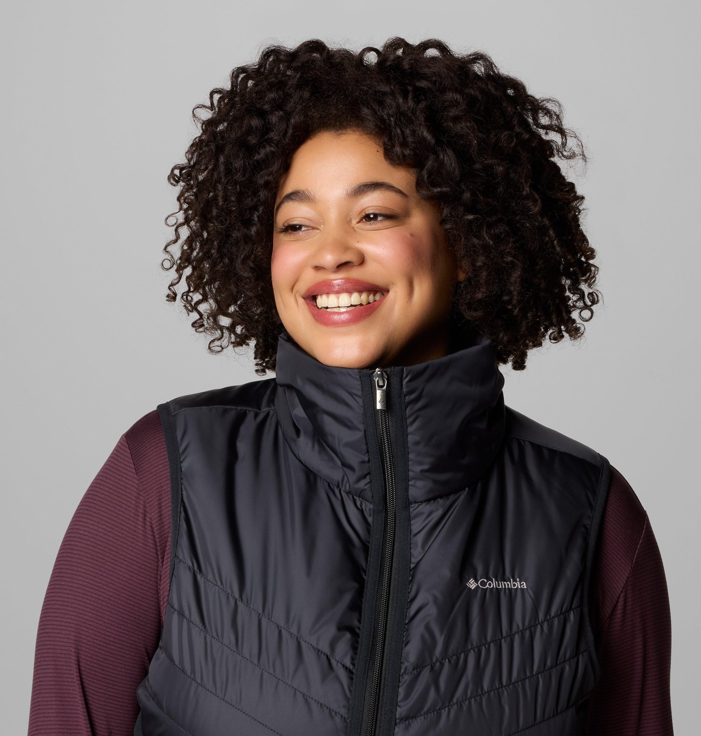 dames mix it around lange vest ii - plus size