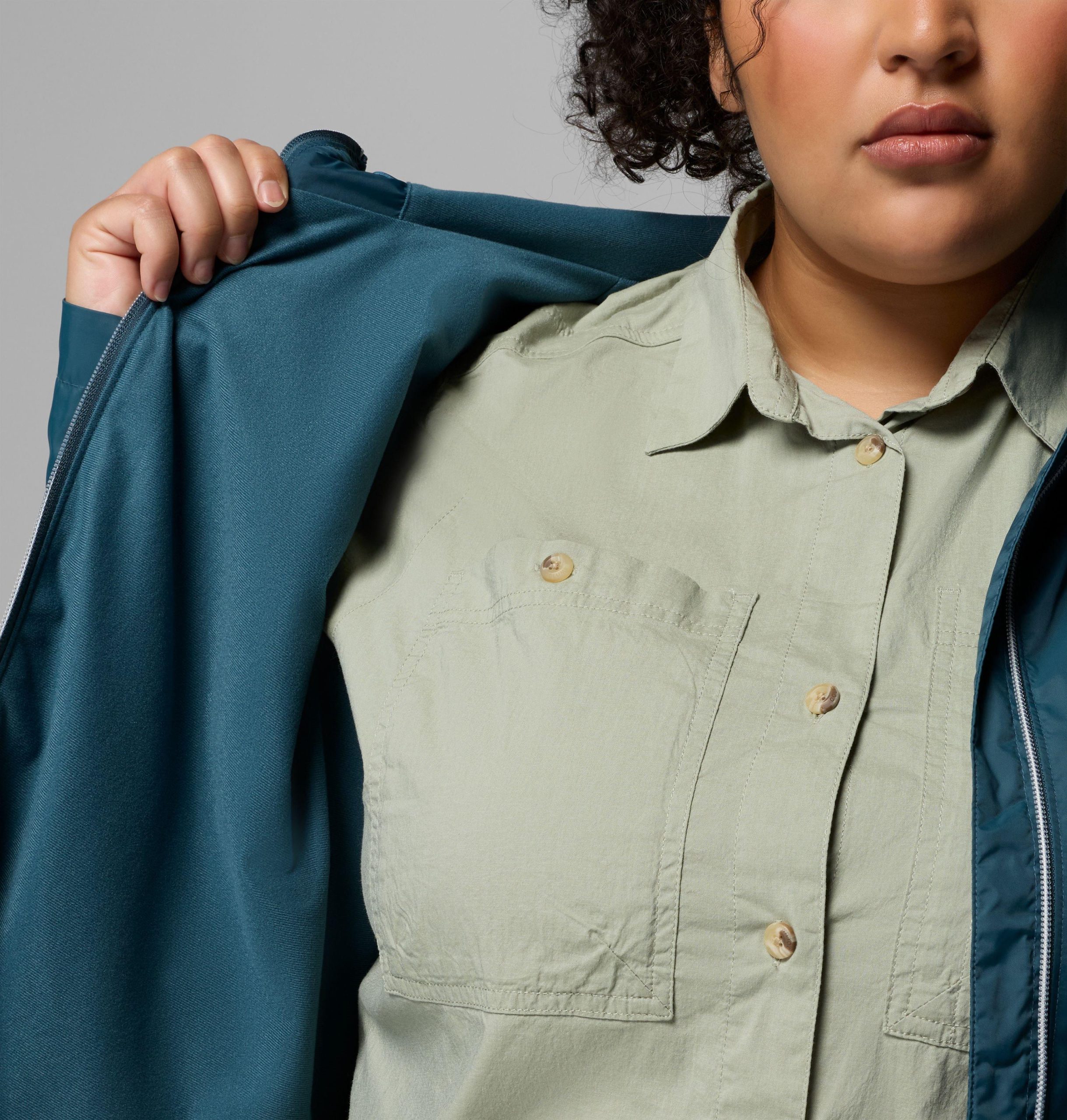 dames switchback ii gevoerde lange jas - plus size