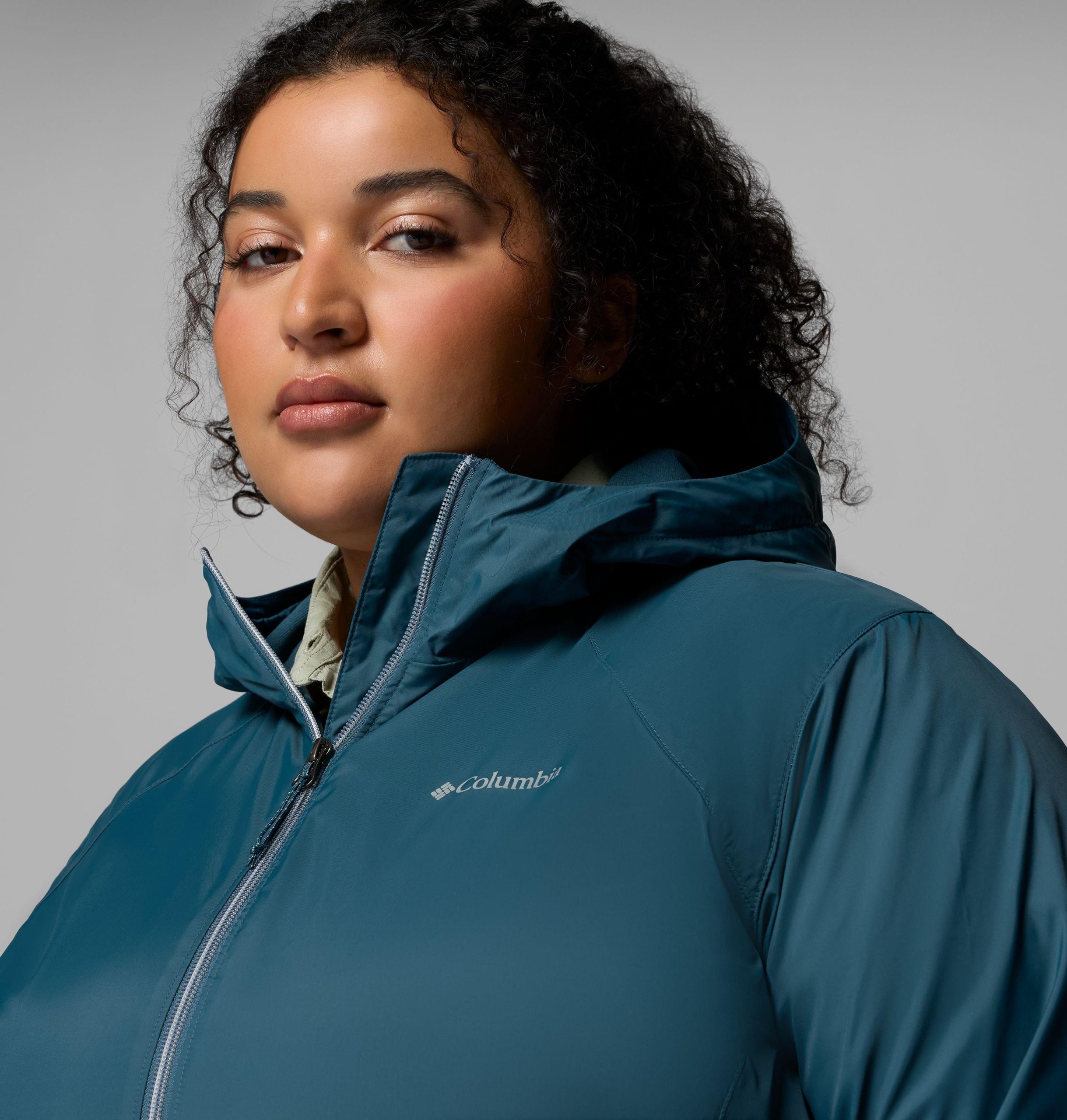 dames switchback ii gevoerde lange jas - plus size
