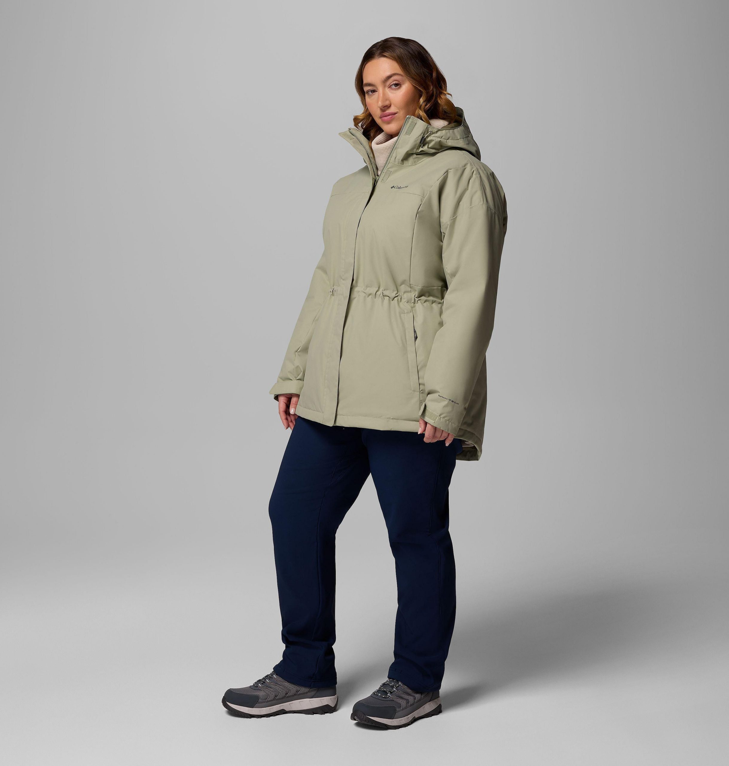 hikebound ii lange geïsoleerde damesjas - plus size