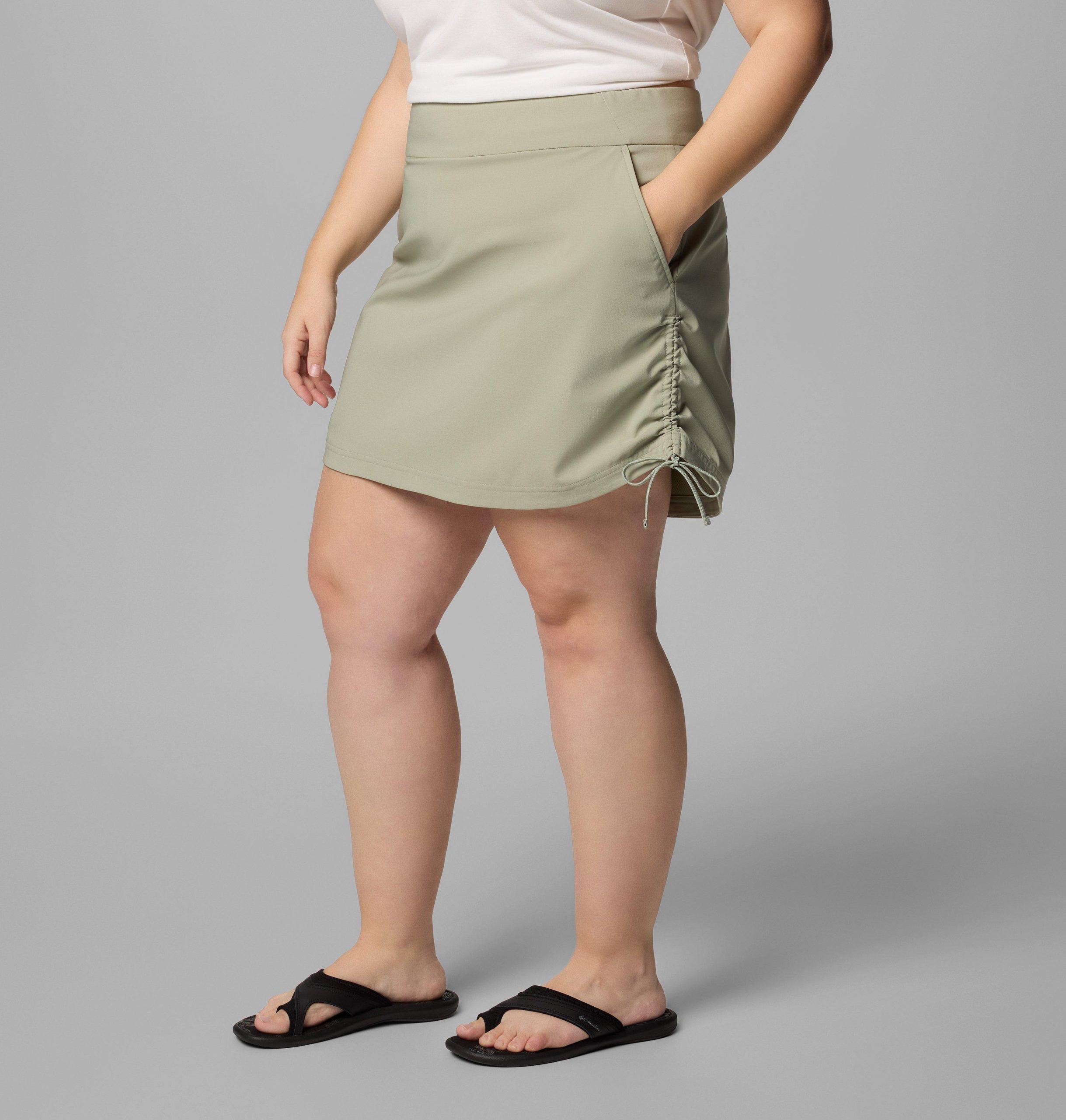 damesrokje met plooien geschikt voor alle seizoenen - plus size