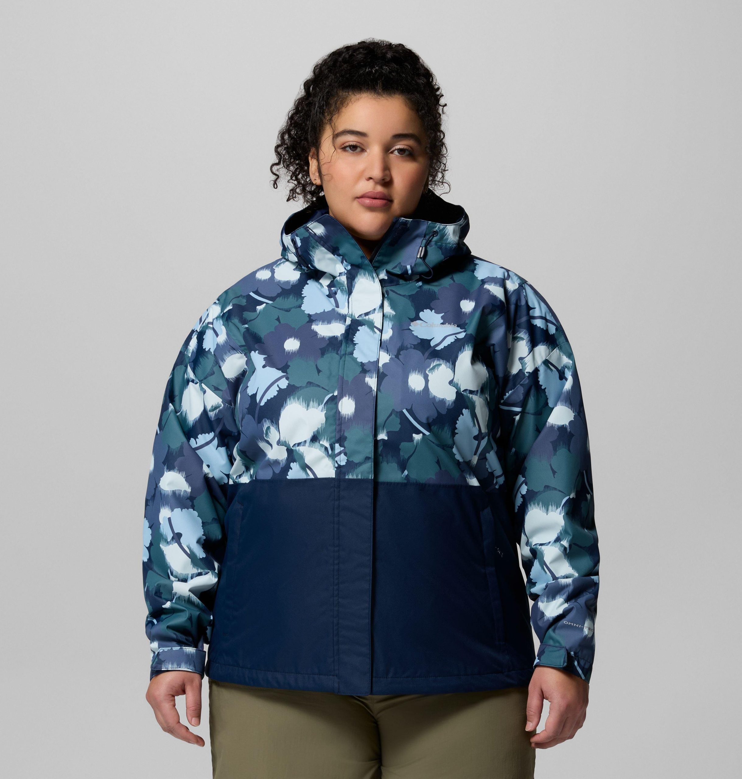 hikebound damesjas met print - plus size