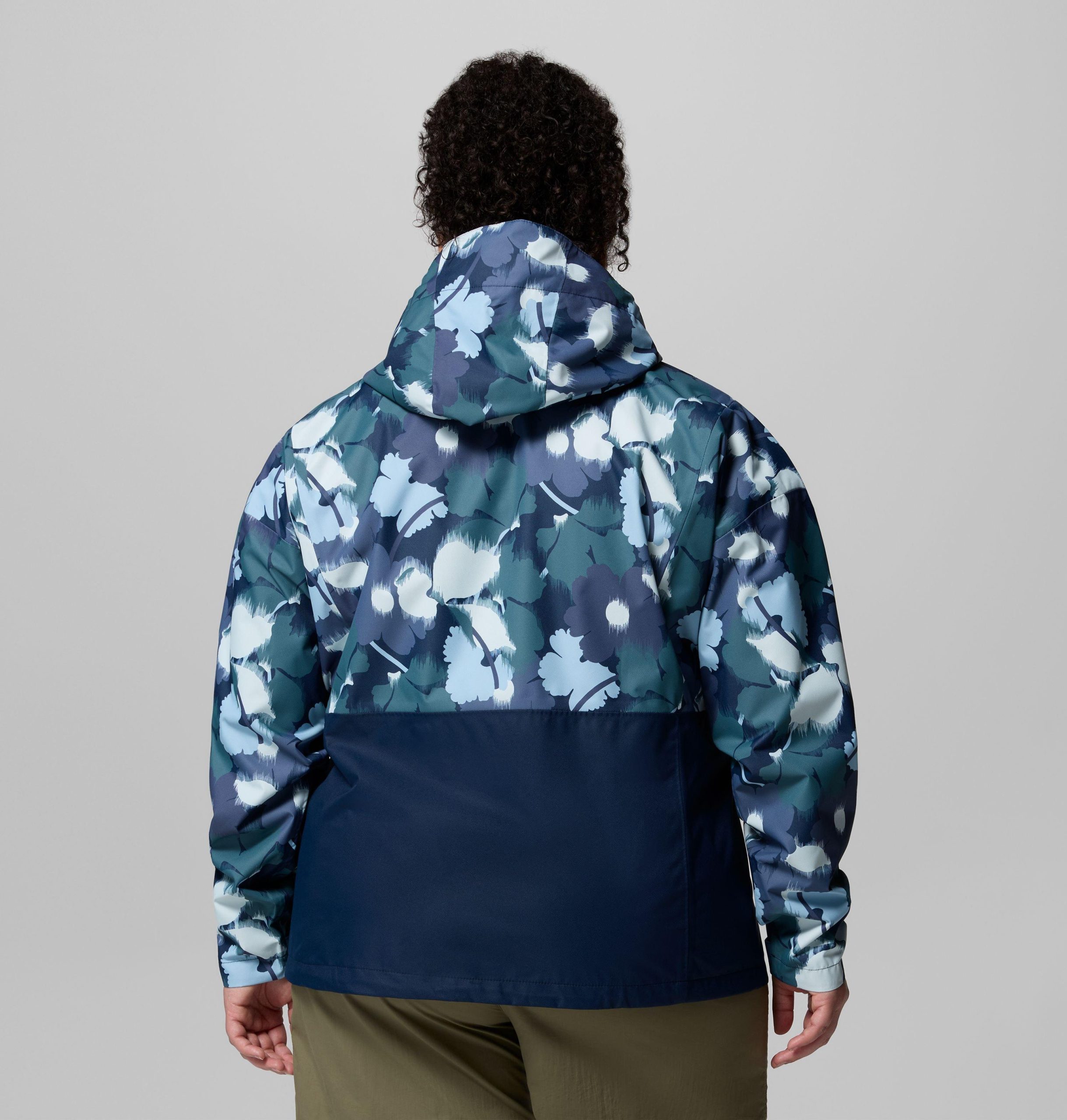 hikebound damesjas met print - plus size