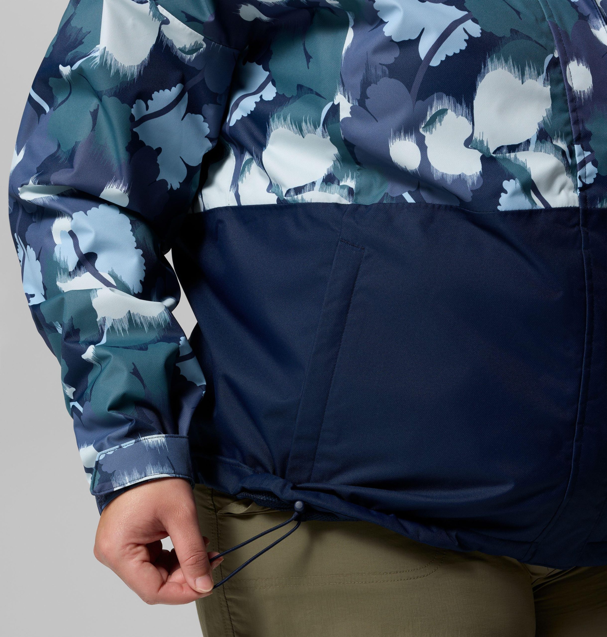 hikebound damesjas met print - plus size