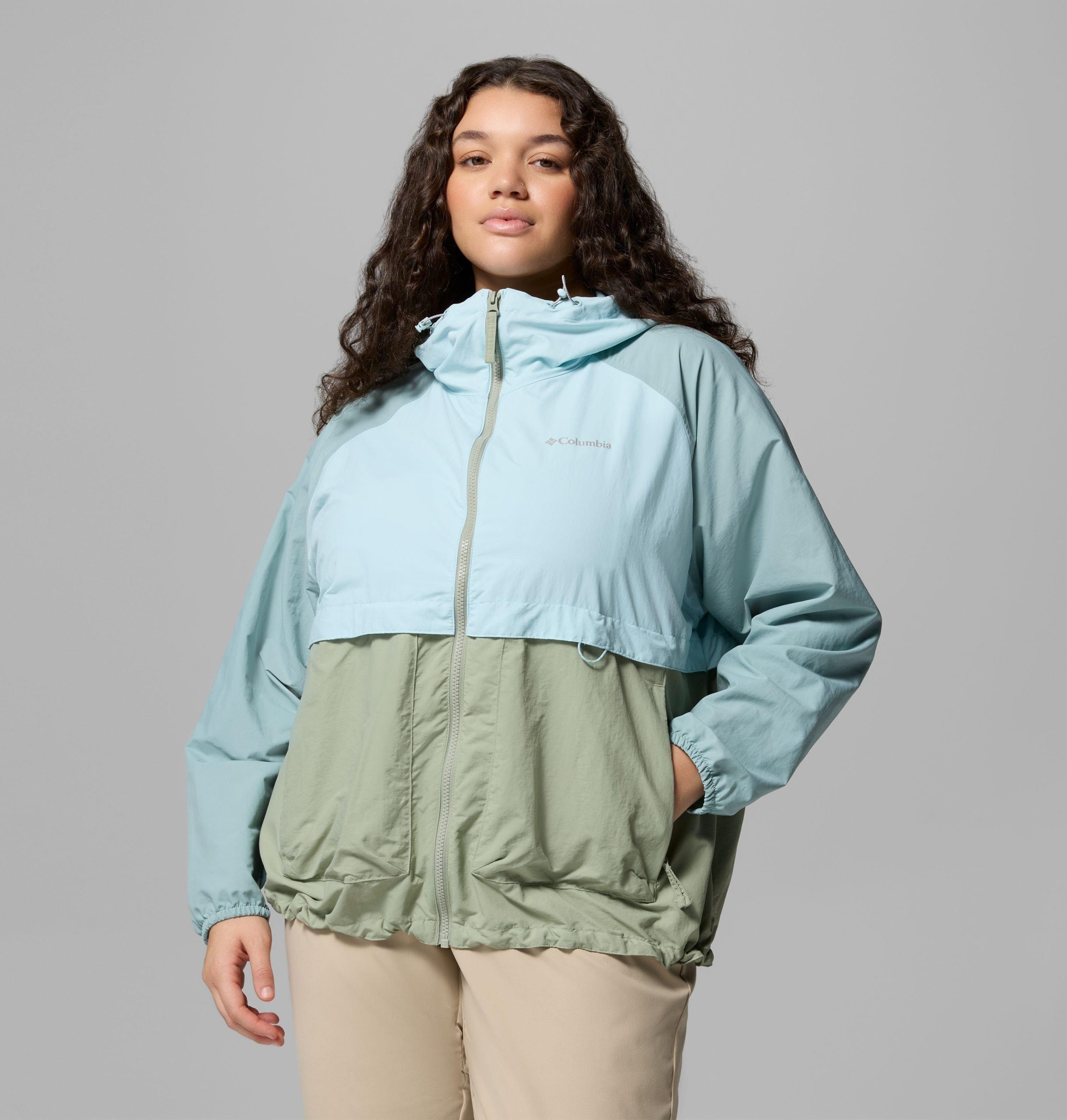 spire valley windbreaker voor dames - plus size