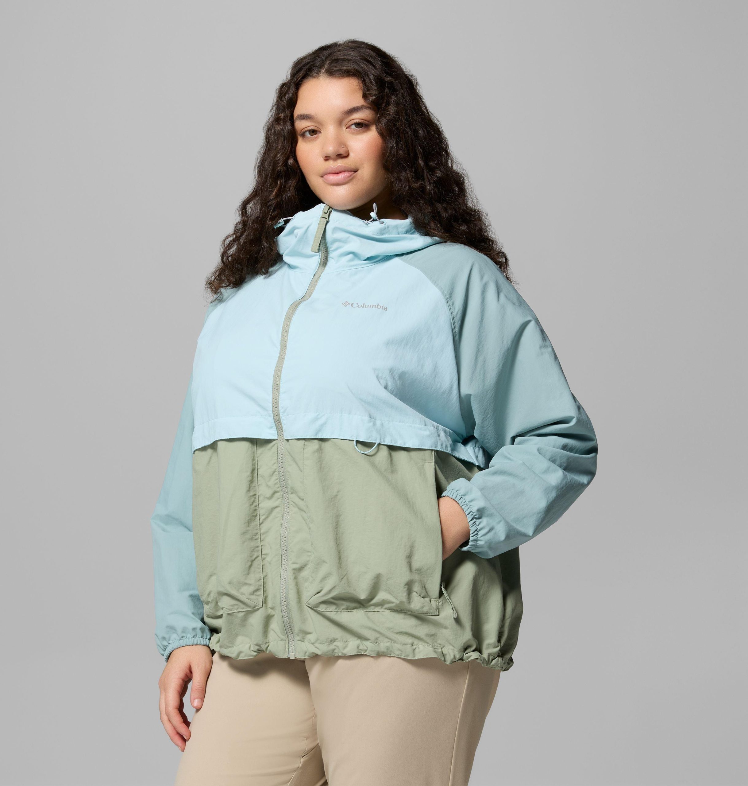 spire valley windbreaker voor dames - plus size