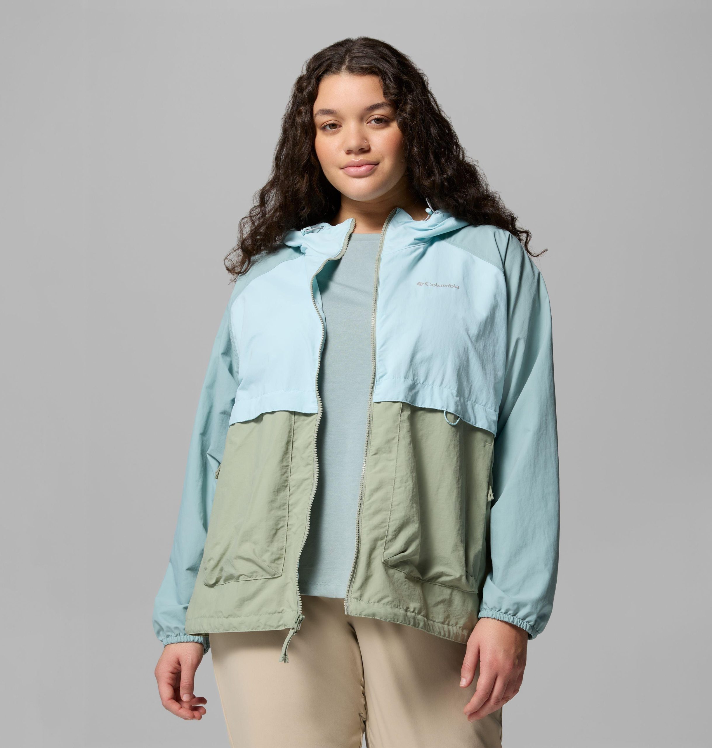 spire valley windbreaker voor dames - plus size
