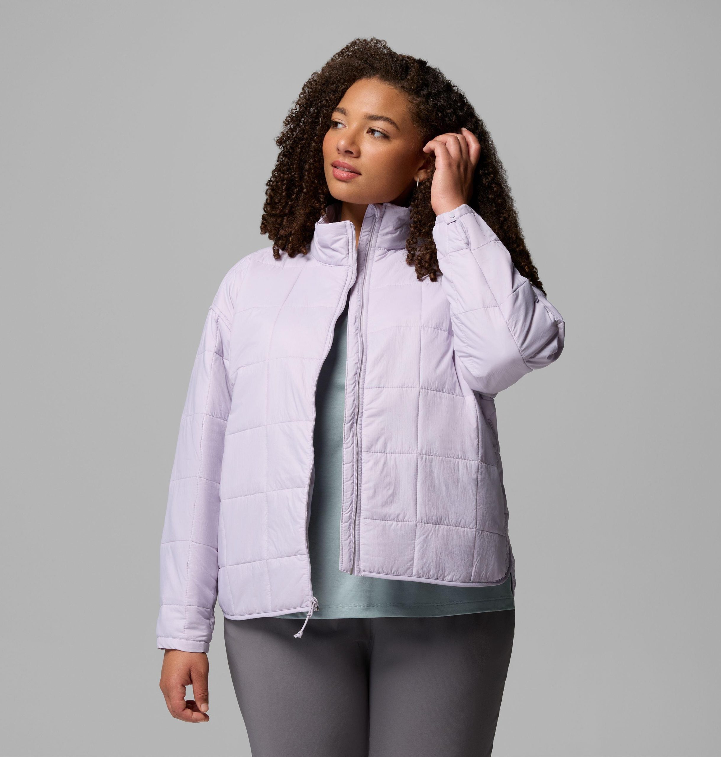 sienna hill gewatteerde damesjas - plus size