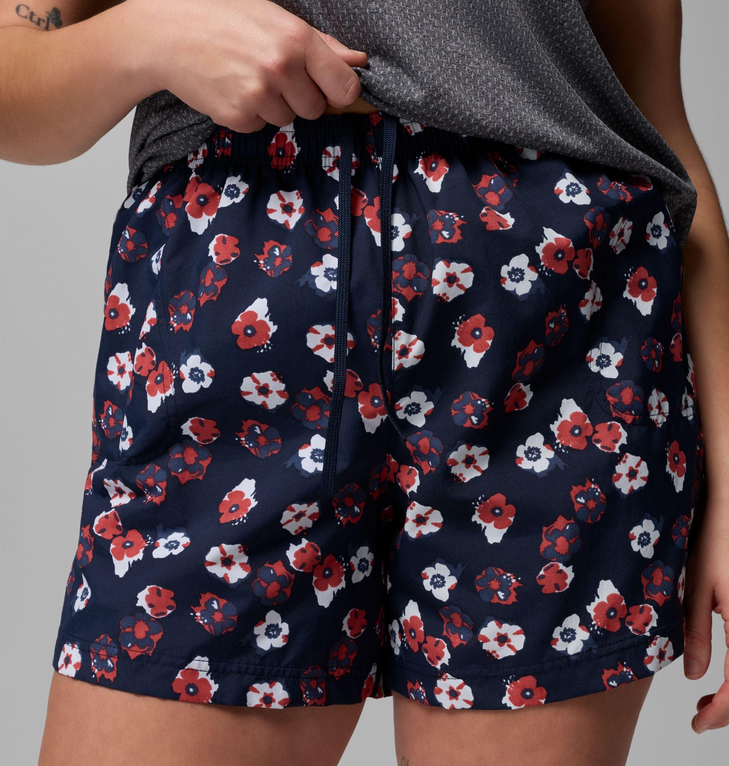 damesshorts met sandy river-print iii - plus size